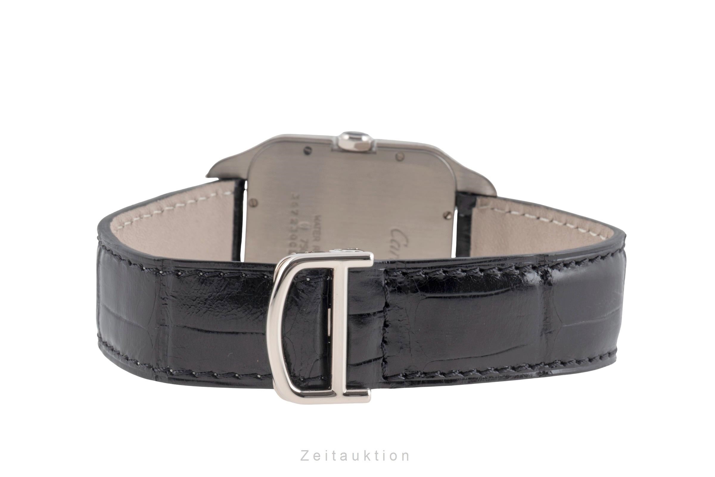 Cartier Santos Dumont oro blanco de 18 quilates cuerda manual reloj para caballeros W2007051  [2603385]