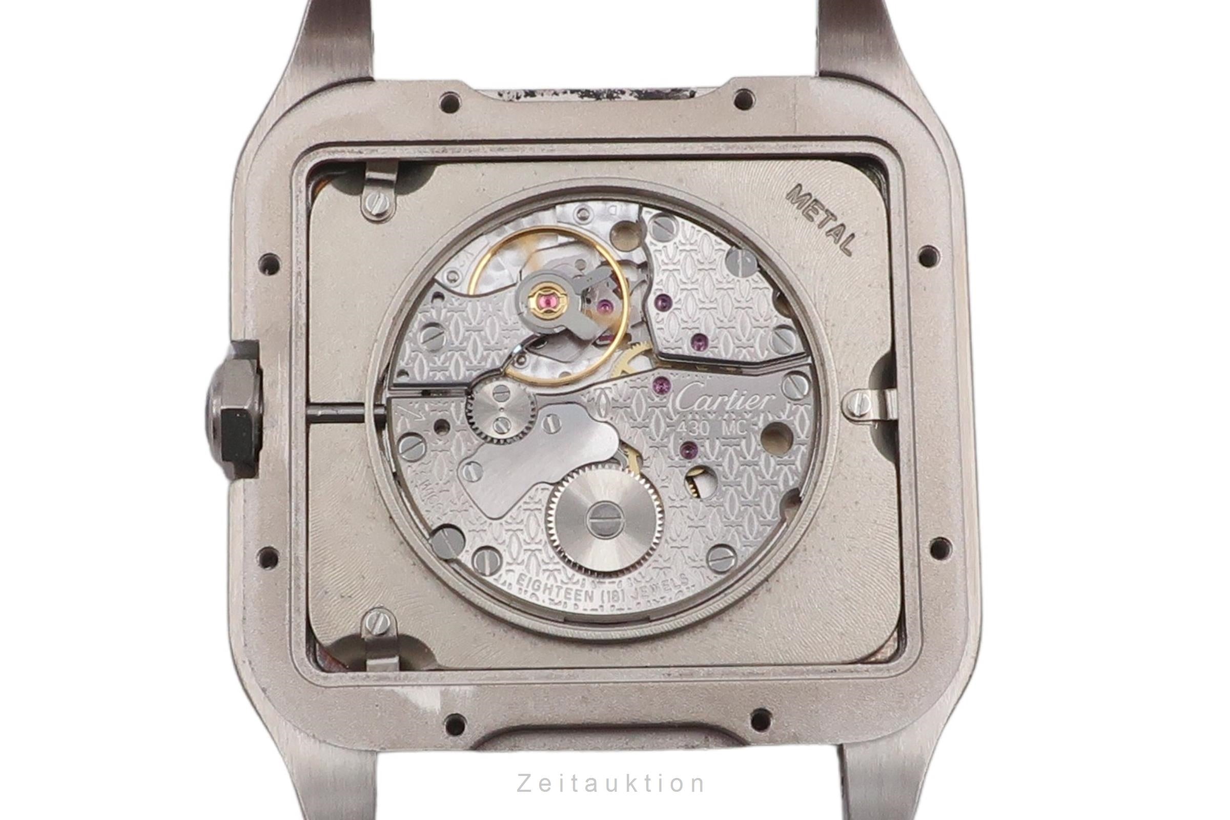 Cartier Santos Dumont oro blanco de 18 quilates cuerda manual reloj para caballeros W2007051  [2603385]