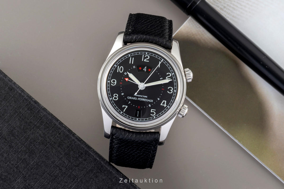 Girard Perregaux Traveller steel automatic men's watch 49400.0.11.615  [2603389]