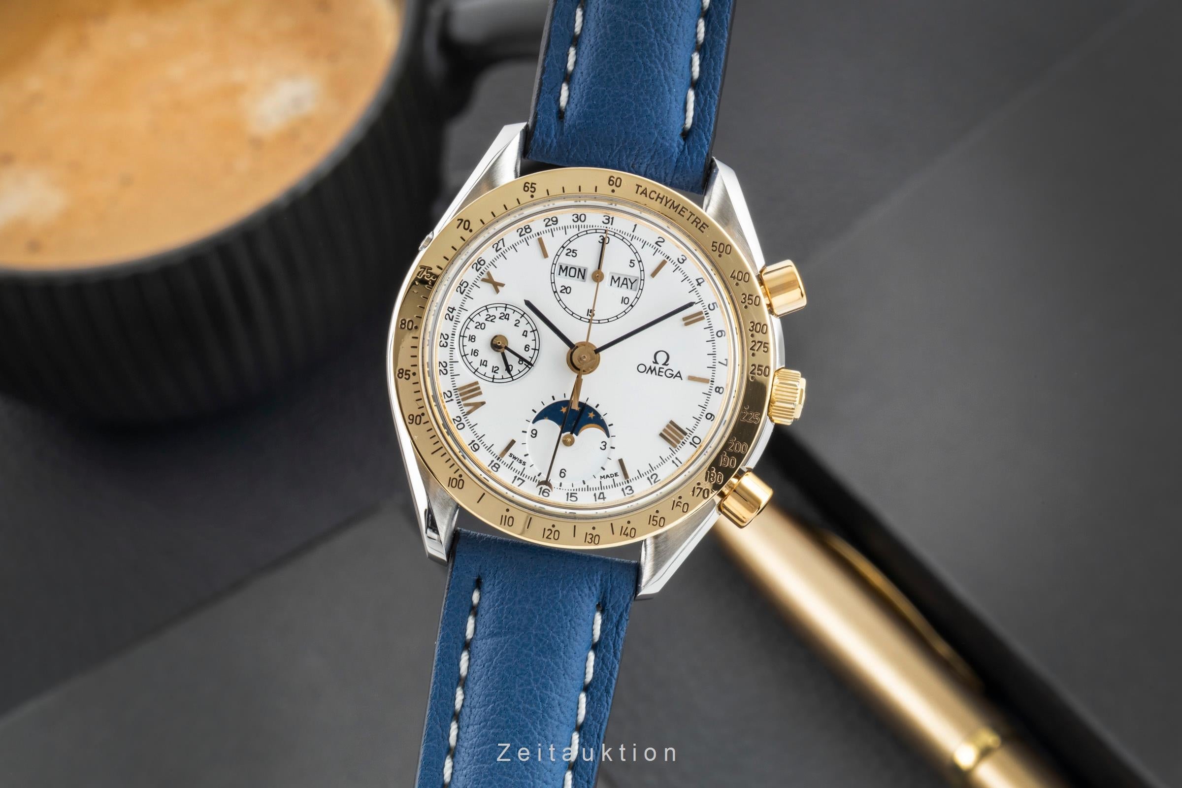 Omega Speedmaster steel / gold automatic men's watch 3330.20.00  [2603394]