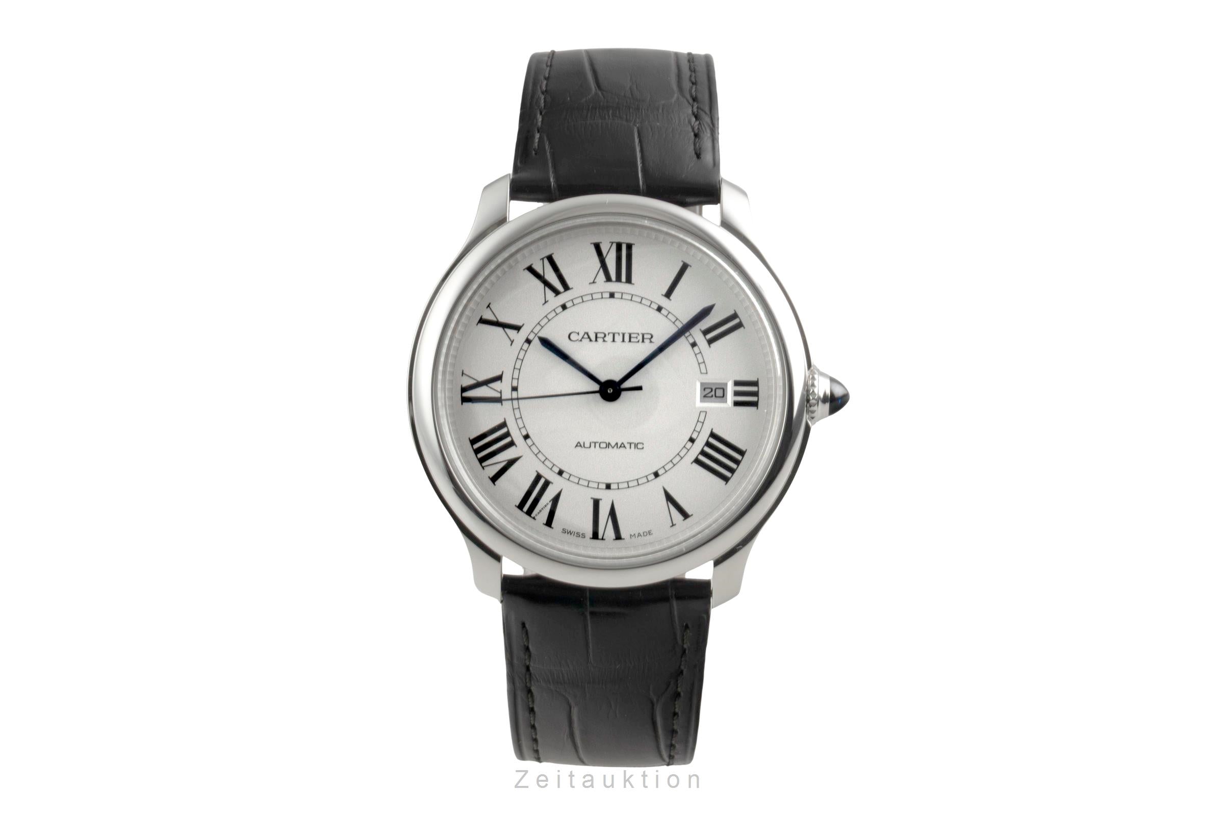 Cartier Ronde steel automatic men's watch WSRN0032  [2603396]
