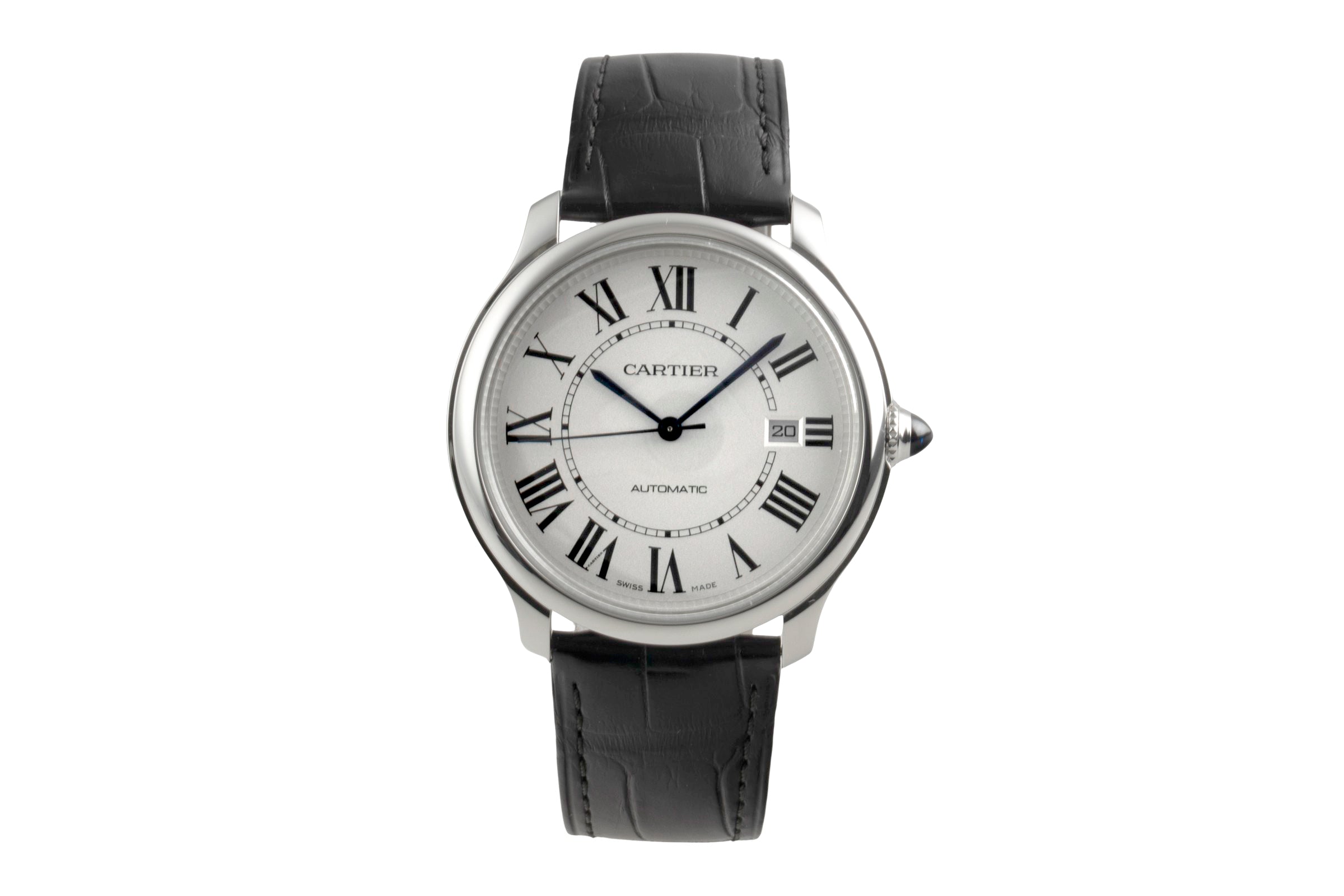 Cartier Ronde acciaio automatismo orologio da uomo WSRN0032  [2603396]