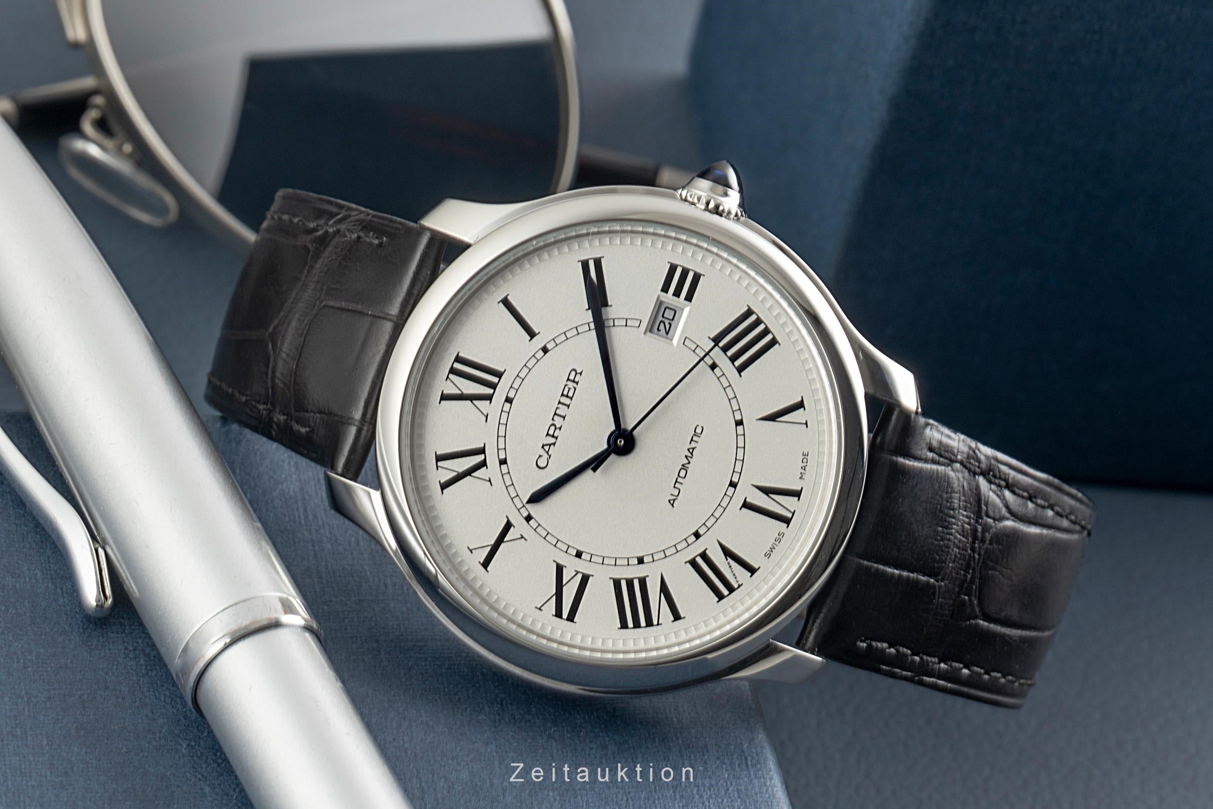 Cartier Ronde steel automatic men's watch WSRN0032  [2603396]