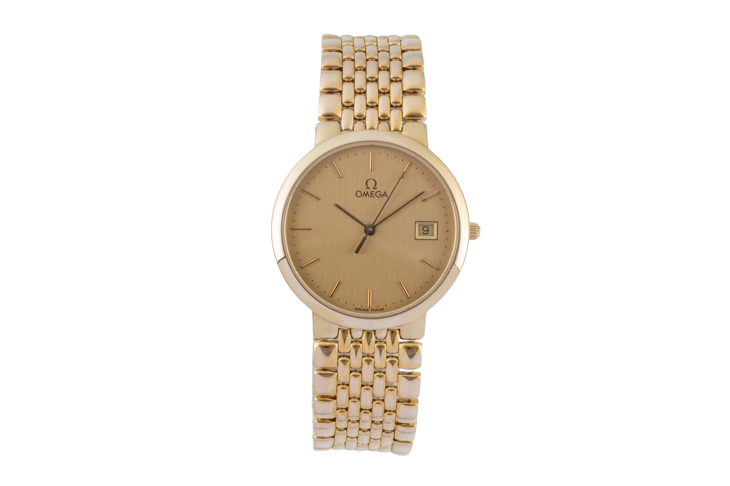 Omega De Ville Stahl / vergoldet Quarz Unisex Ref. 396.1012 Klassiker [2603398]
