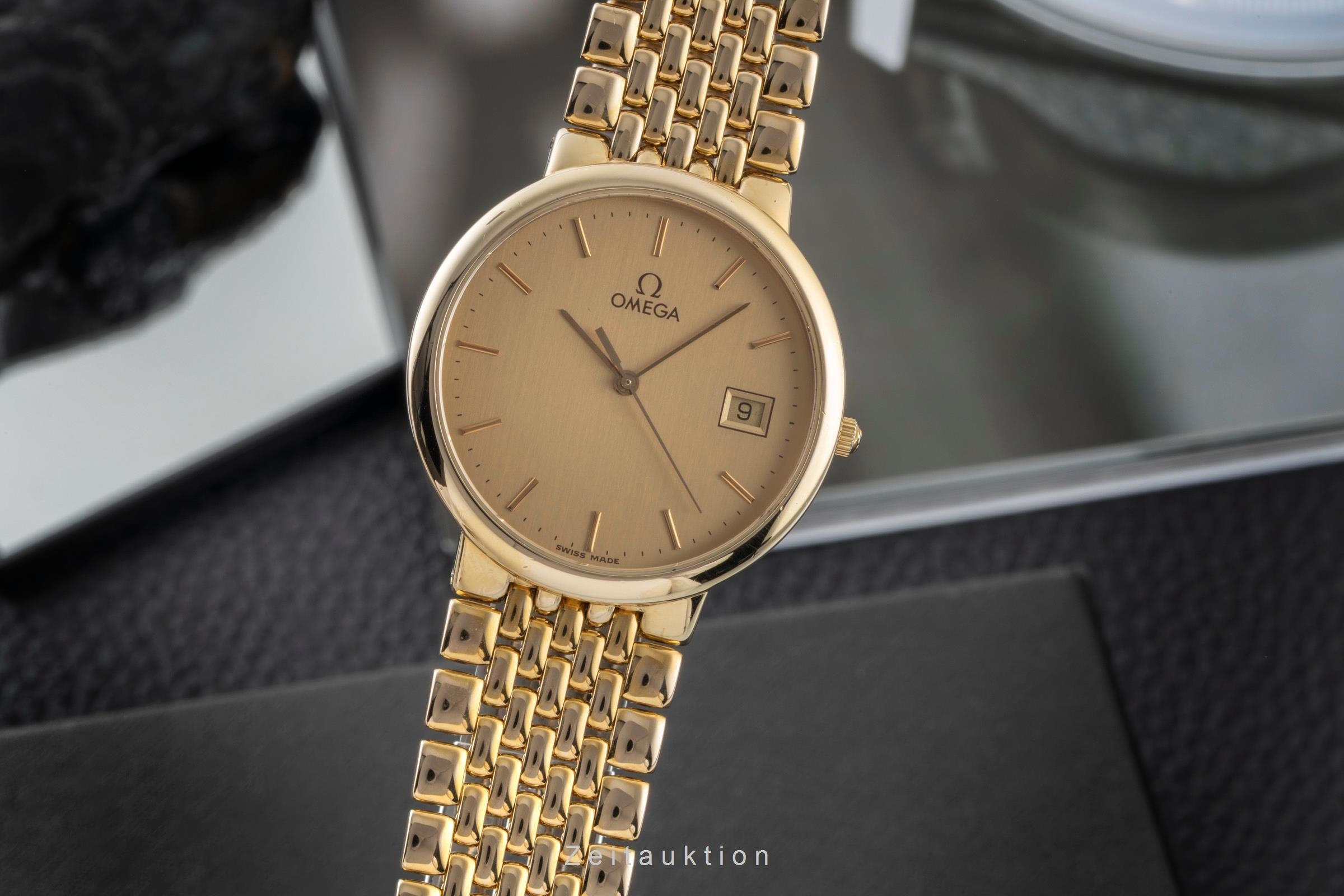 Omega De Ville Stahl / vergoldet Quarz Unisex Ref. 396.1012 Klassiker [2603398]