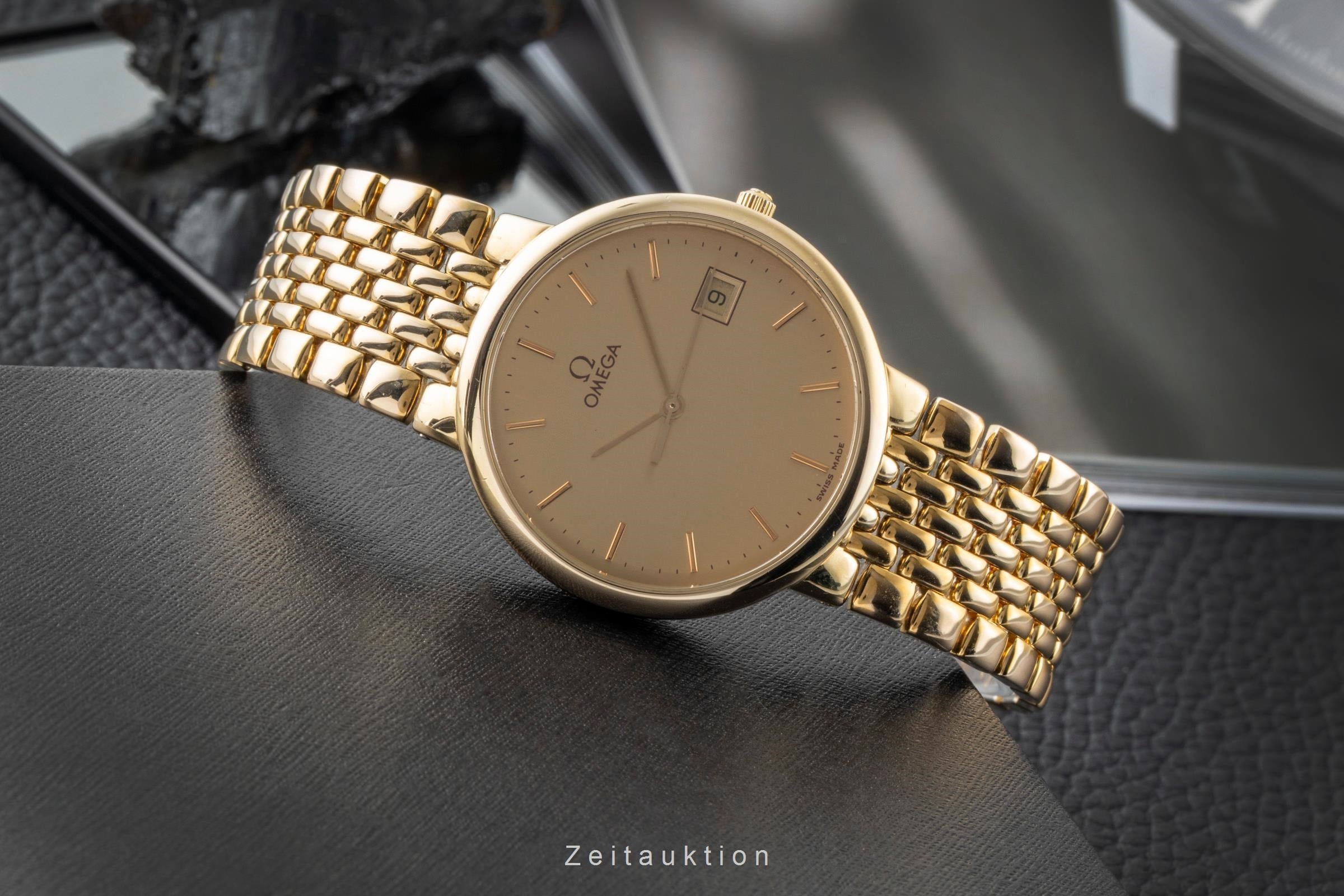 Omega De Ville gilt / steel quartz unisex 396.1012  [2603398]