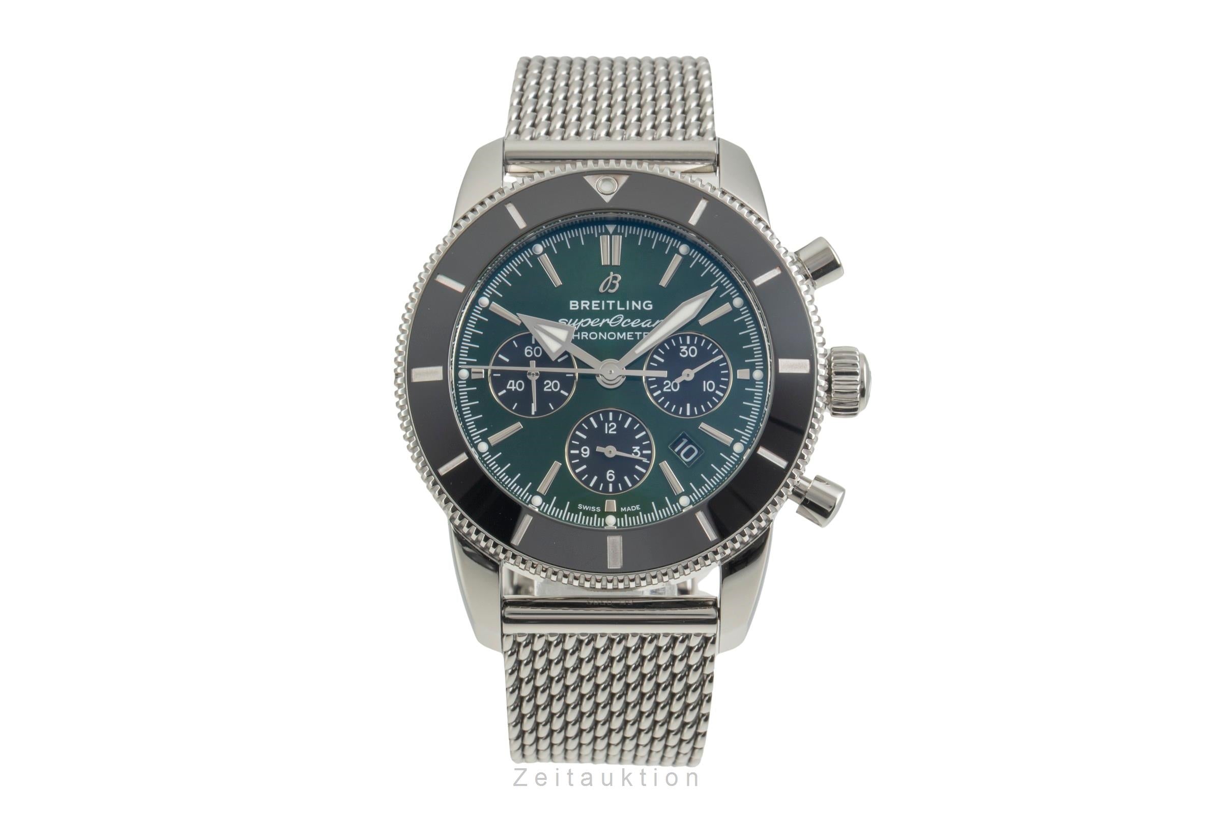 Breitling Superocean 44 Heritage II Green Chronograph Ref. AB01621A1L1S1 B&P [2603400]