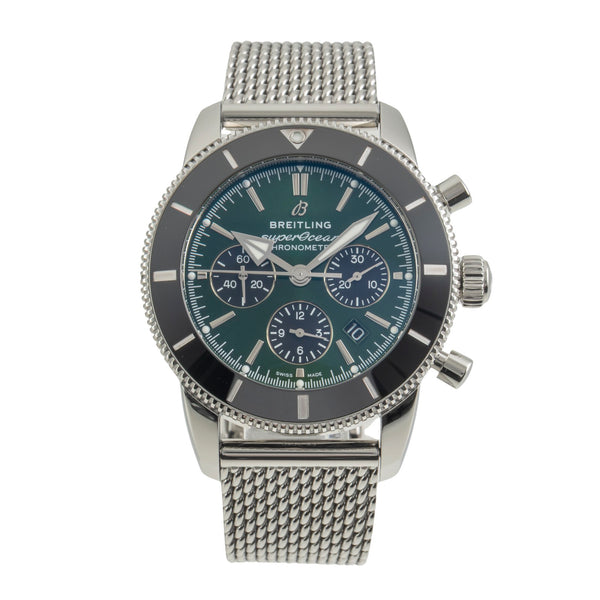 Breitling Superocean 44 Heritage II Green Chronograph Ref. AB01621A1L1S1 B&P [2603400]