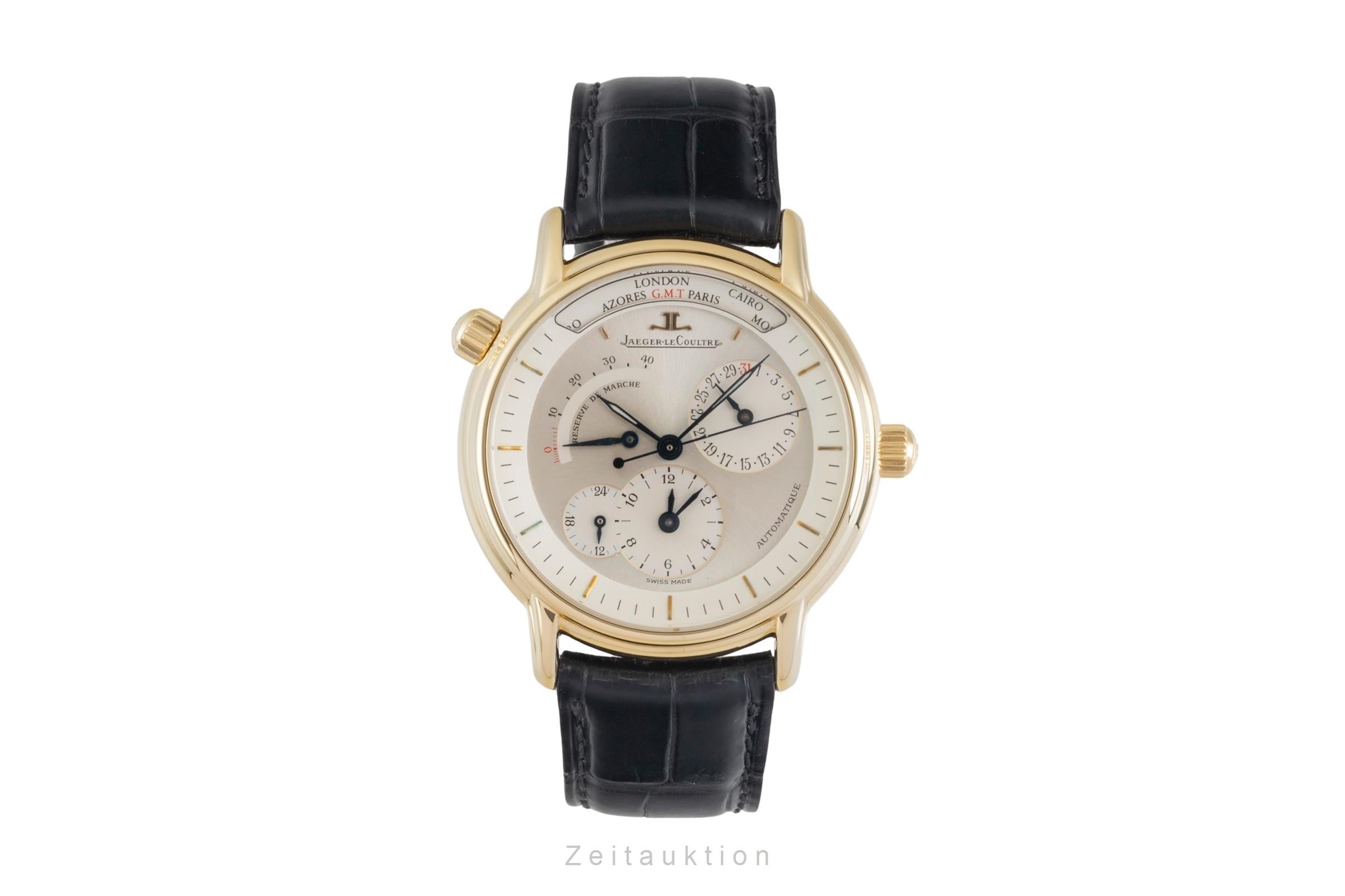 Jaeger LeCoultre Master Geographic 18 ct gold automatic men's watch 169.1.92  [2603402]