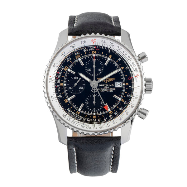 Breitling Navitimer World cronógrafo acero automático reloj para caballeros A24322  [2603403]