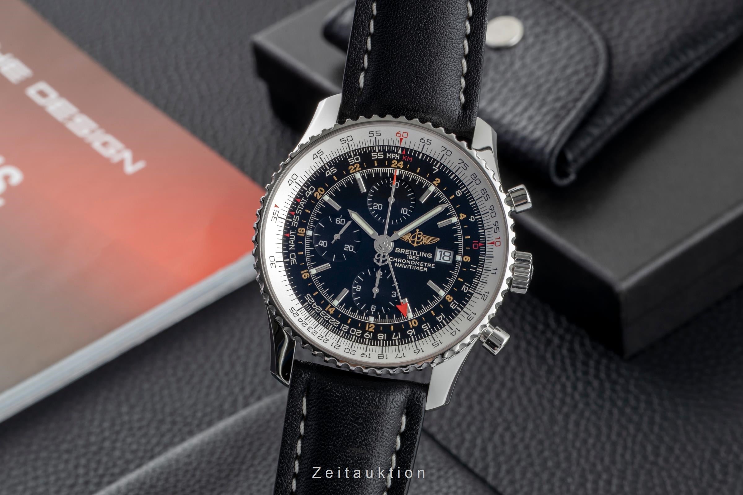 Breitling Navitimer World cronógrafo acero automático reloj para caballeros A24322  [2603403]