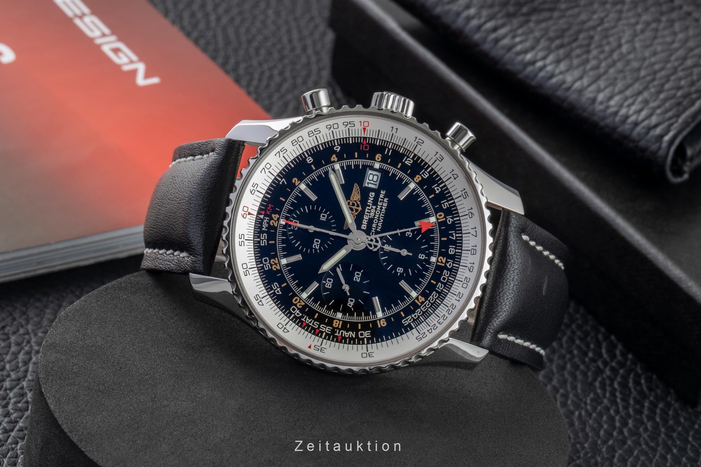 Breitling Navitimer World cronógrafo acero automático reloj para caballeros A24322  [2603403]