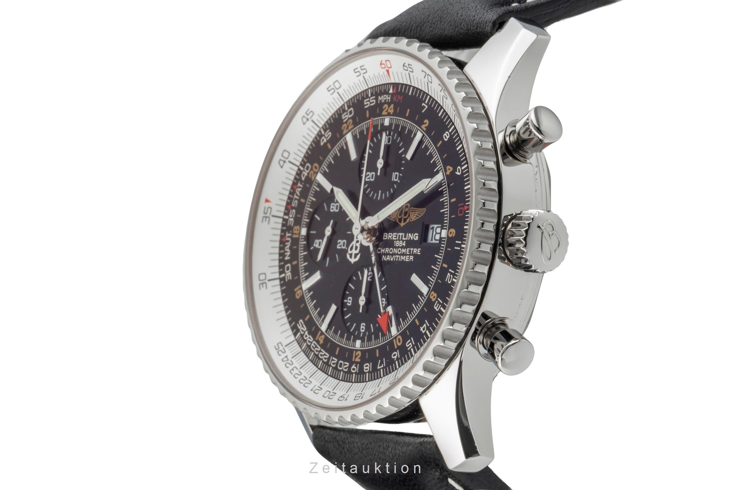 Breitling Navitimer World cronógrafo acero automático reloj para caballeros A24322  [2603403]