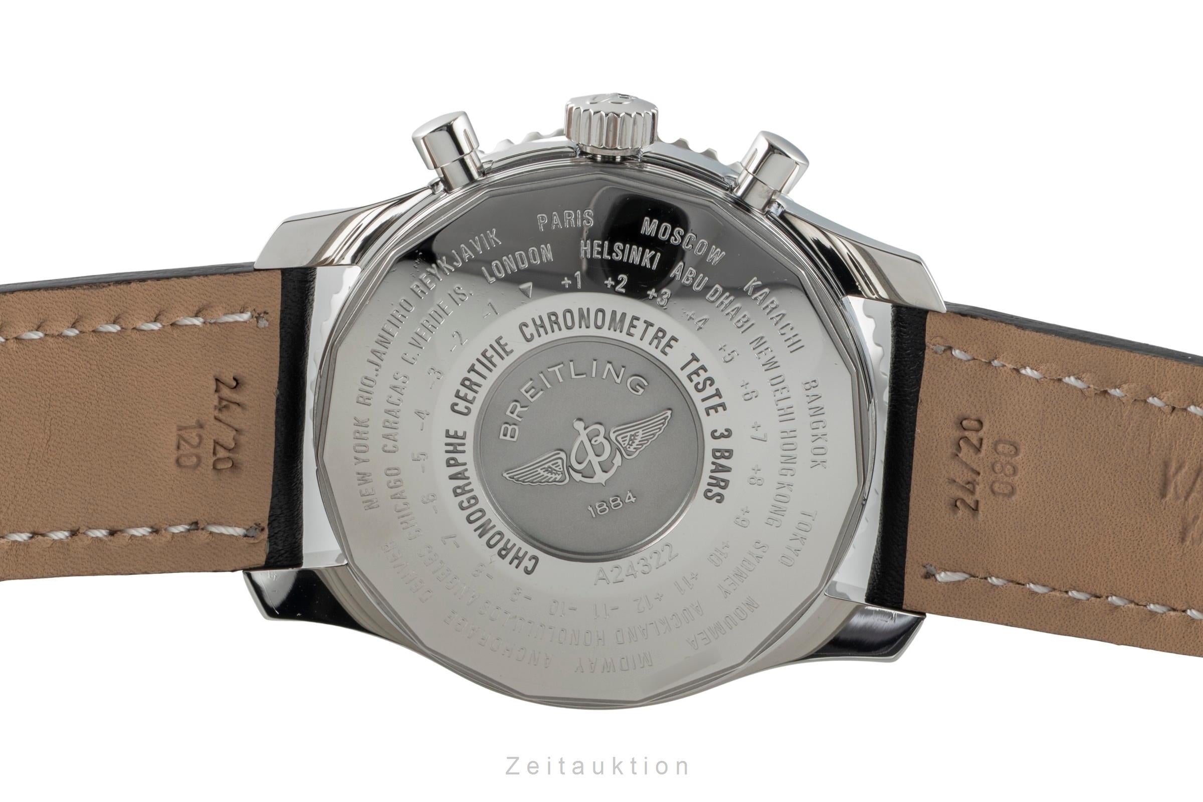 Breitling Navitimer World cronógrafo acero automático reloj para caballeros A24322  [2603403]