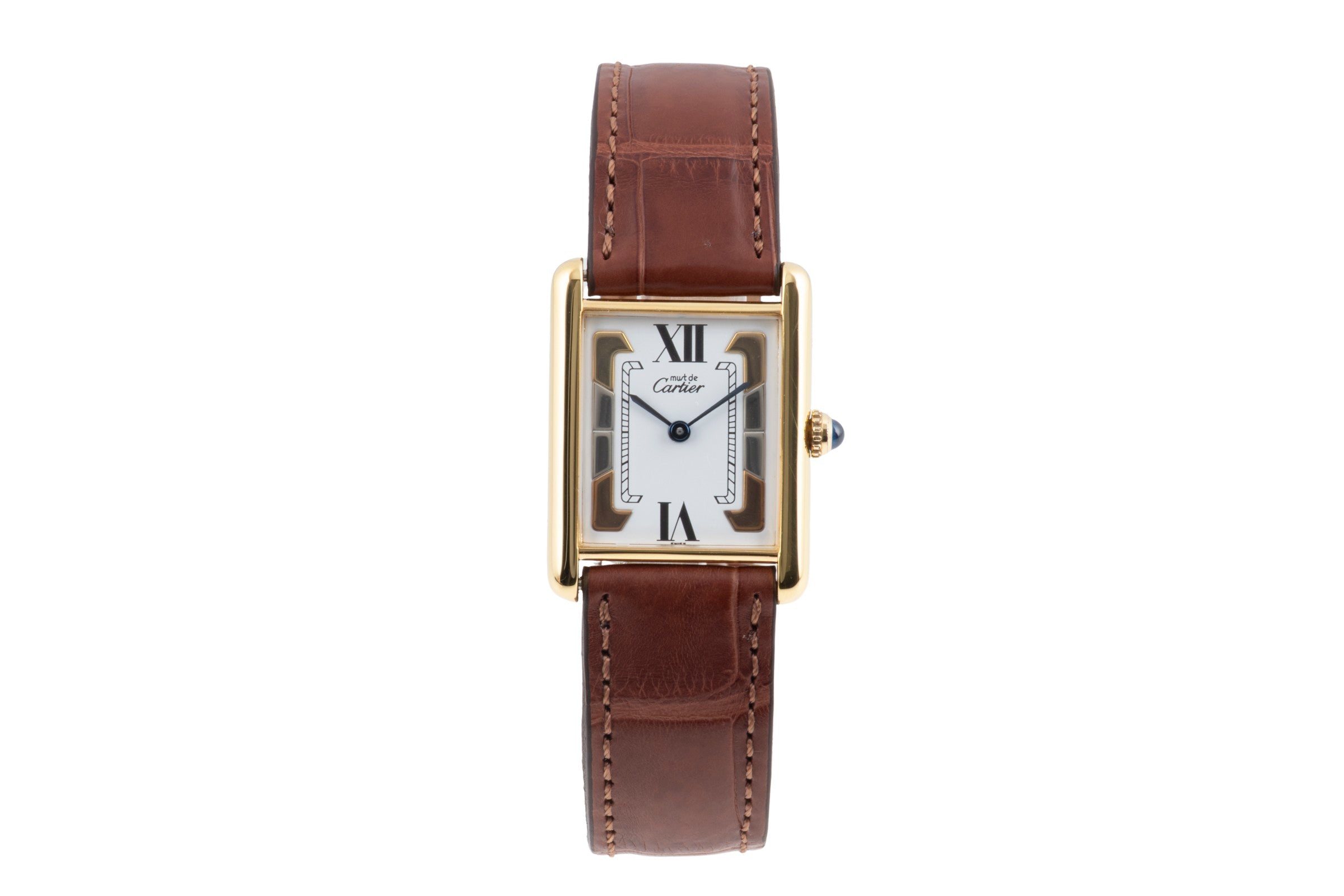 Cartier Tank silver-gilt quartz women's watch W1006254  [2603404]