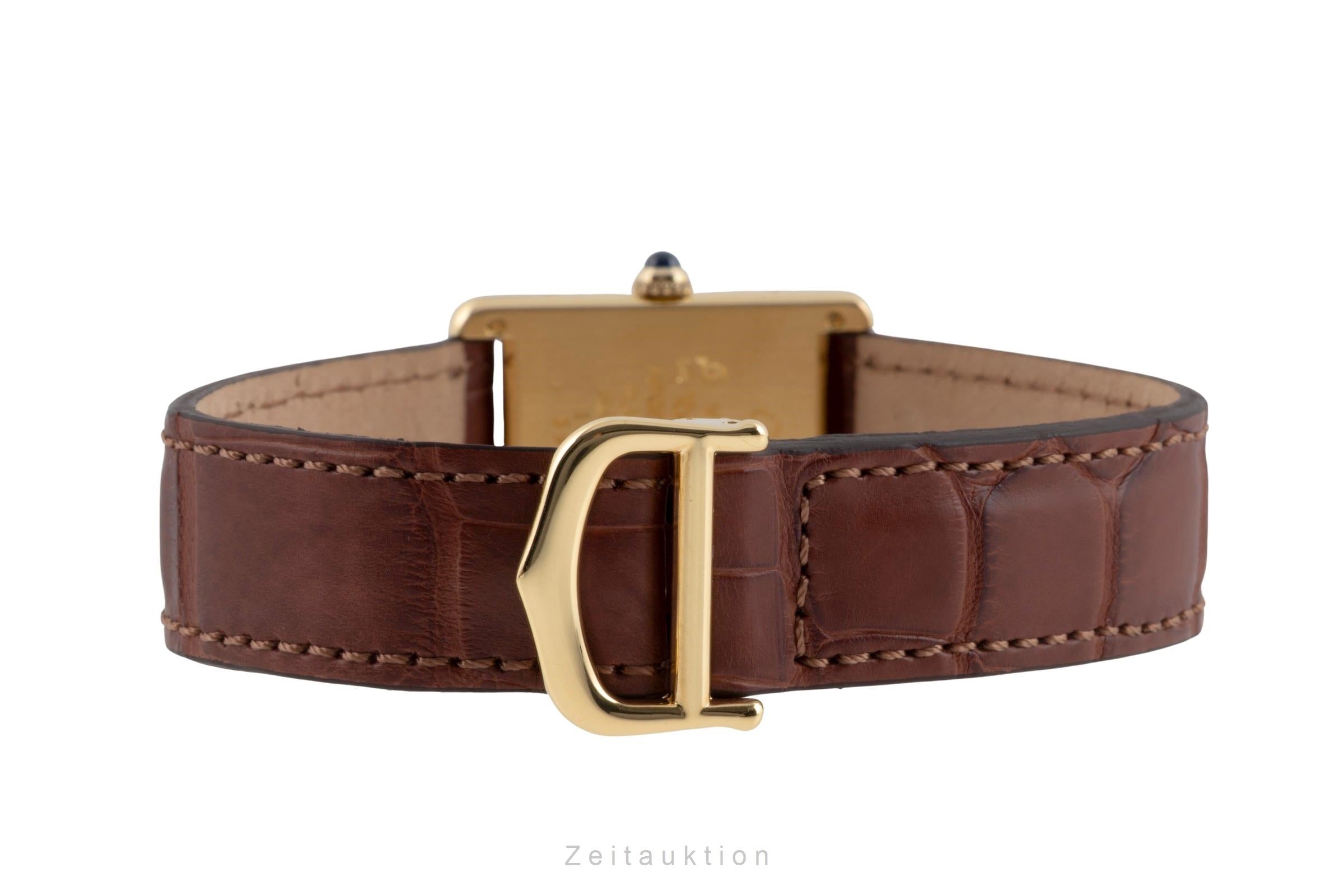 Cartier Tank silver-gilt quartz women's watch W1006254  [2603404]