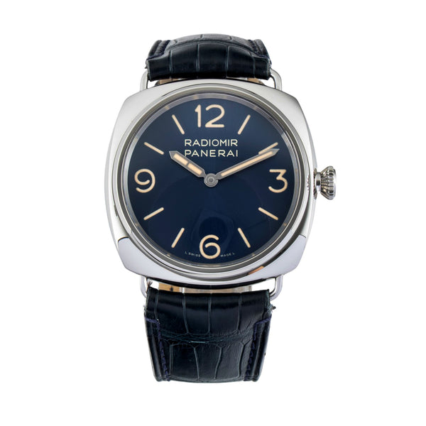 Panerai Radiomir Officine 45 Blue Dial Stahl Handaufzug Herren PAM01383 B&P 2024 [2603408]