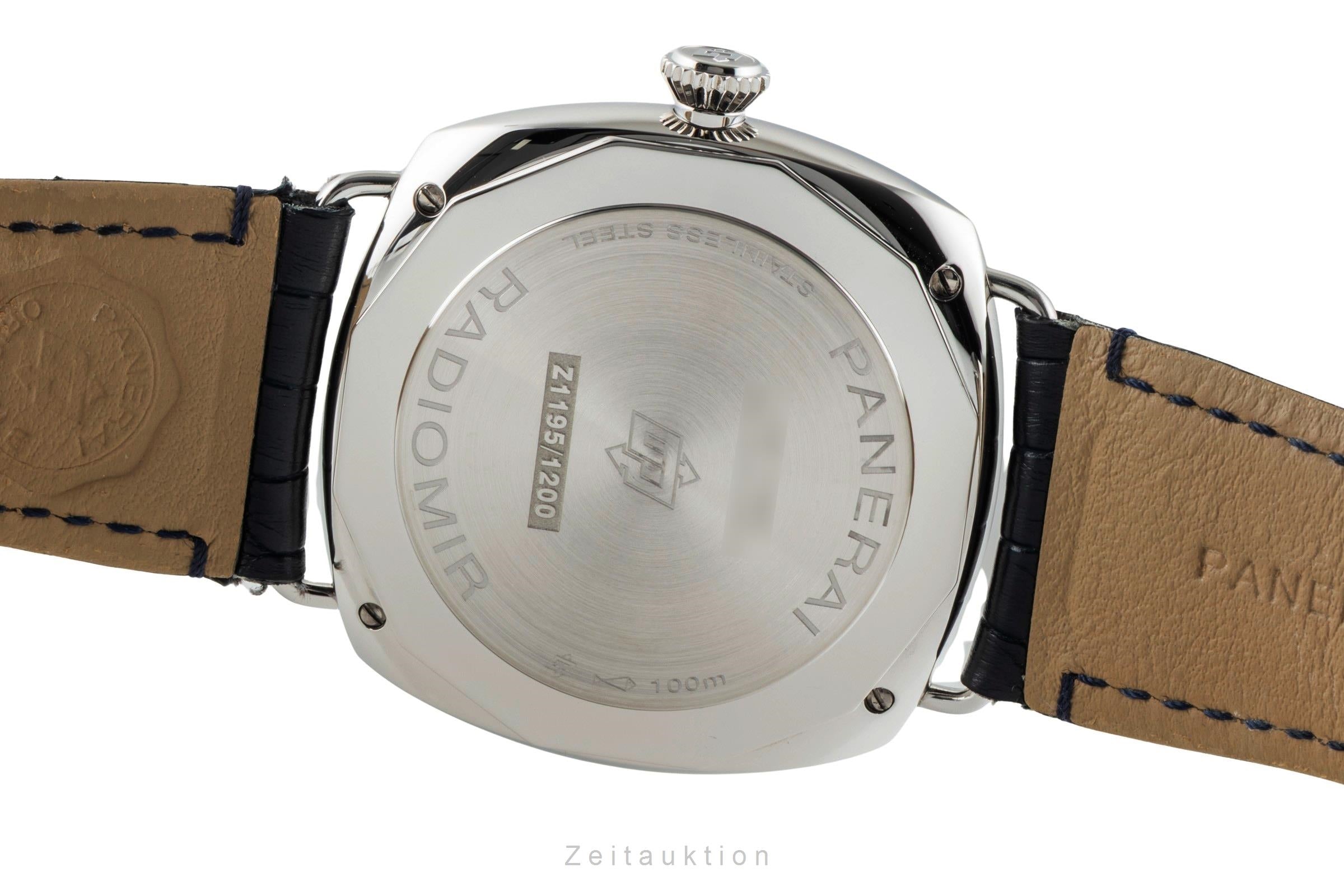 Panerai Radiomir Officine 45 Blue Dial Stahl Handaufzug Herren PAM01383 B&P 2024 [2603408]