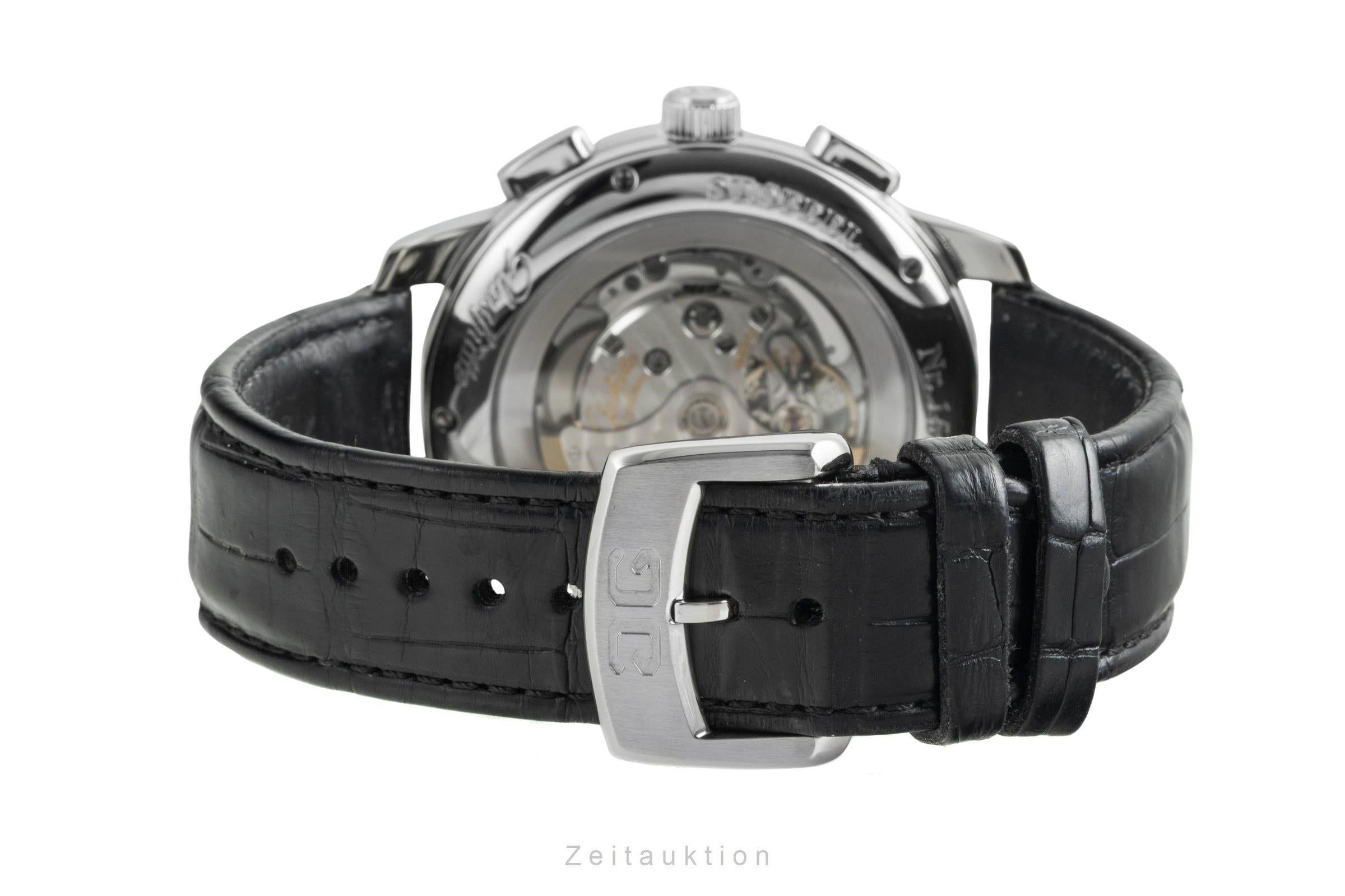 Glashütte Senator cronógrafo acero automático reloj para caballeros 1-39-34-20-42-04  [2603409]