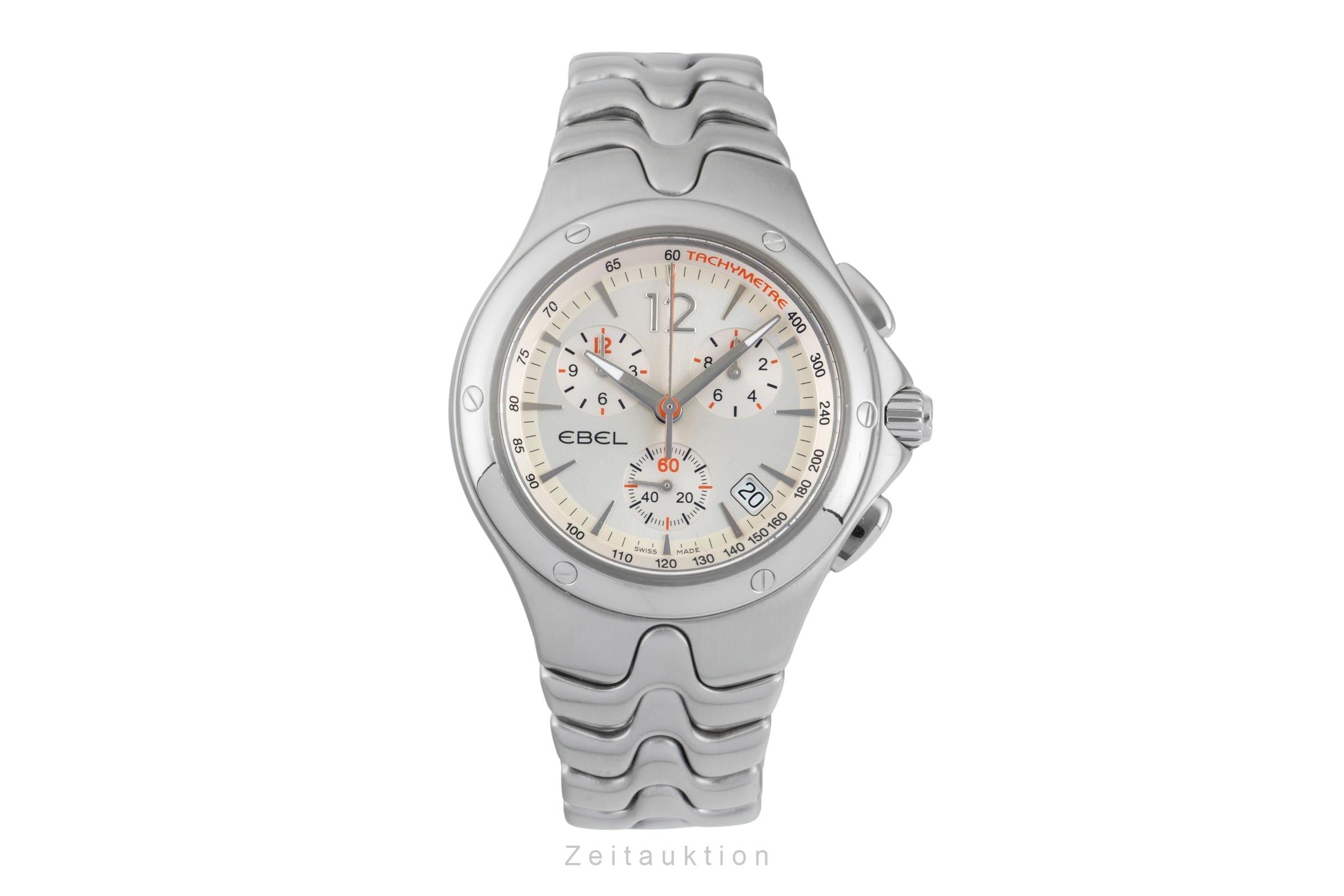 Ebel Sportwave chronograph steel quartz Kal. 251 Ref. E9251K51