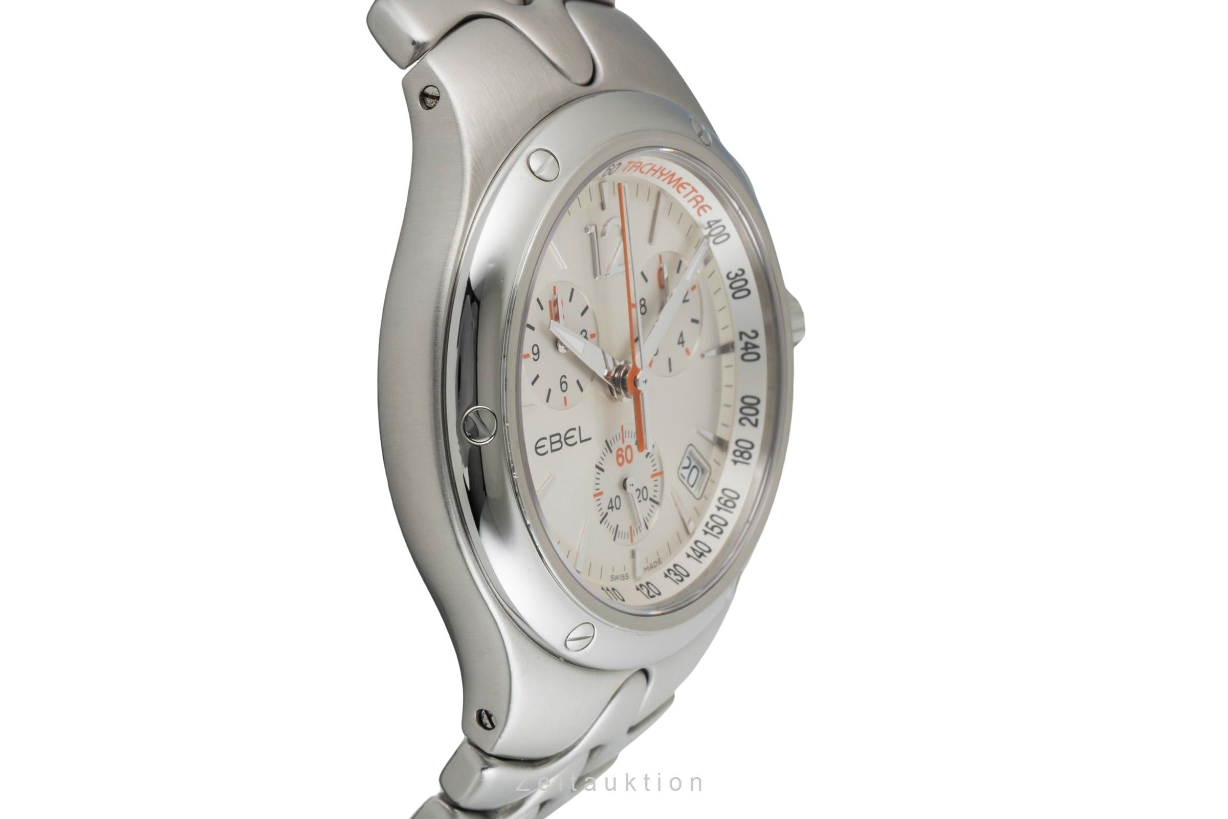 Ebel Sportwave Chronograph Stahl Quarz Herrenuhr Ref. E9251K51 Box  [2603414]