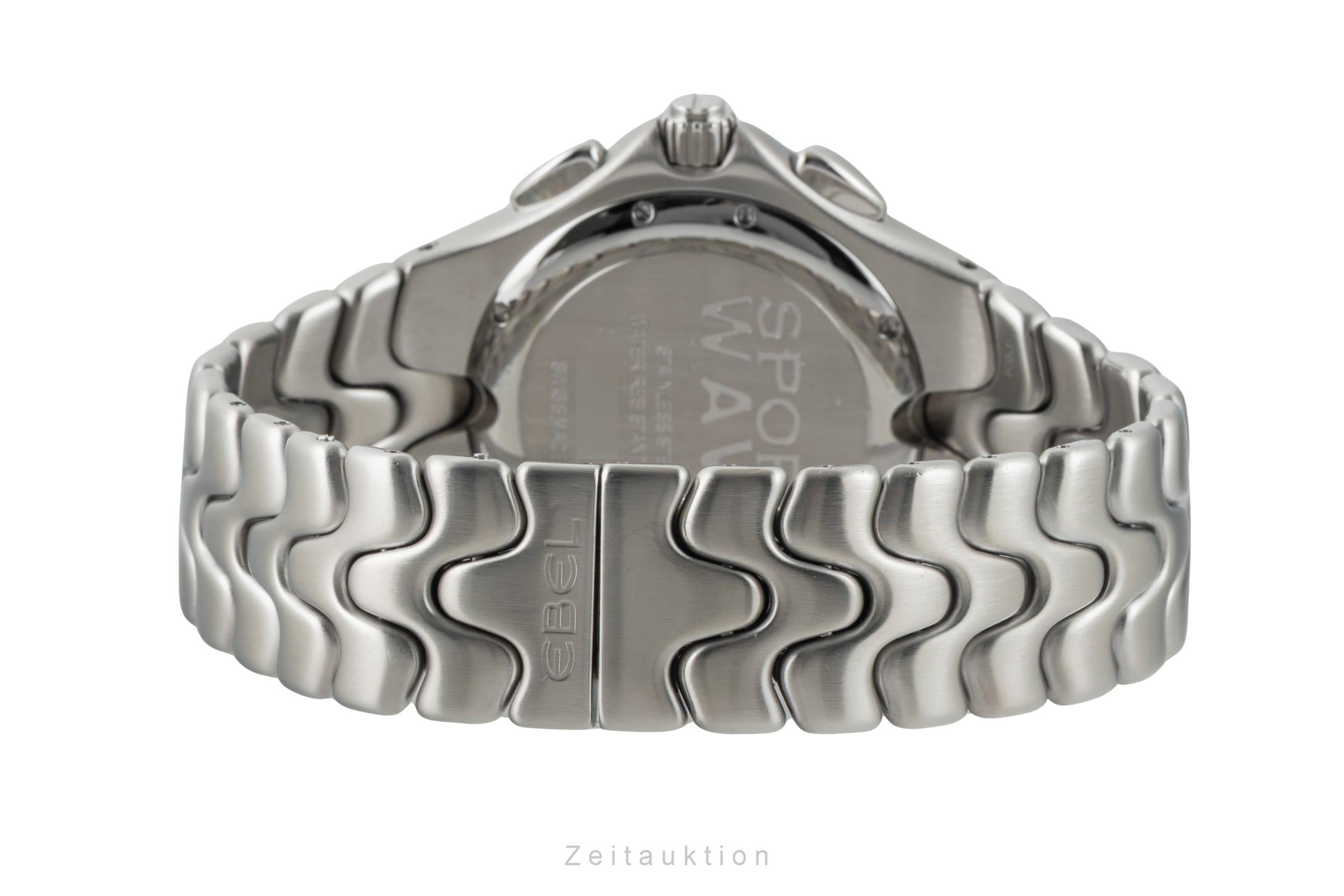 Ebel Sportwave Chronograph Stahl Quarz Herrenuhr Ref. E9251K51 Box  [2603414]