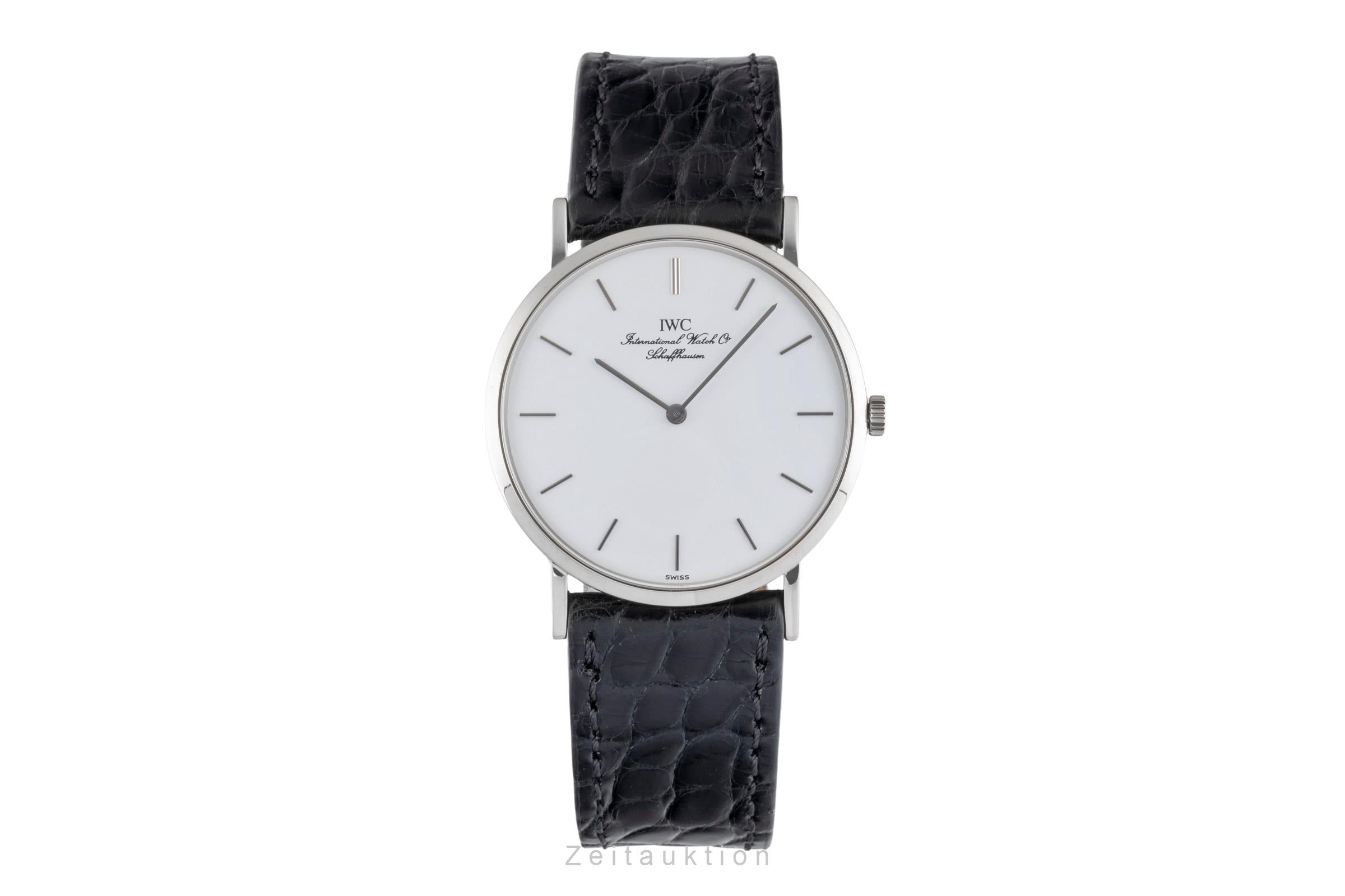 IWC Portofino 18K (0,750) Weissgold Handaufzug Herrenuhr Ref. IW201003 Box  [2603417]