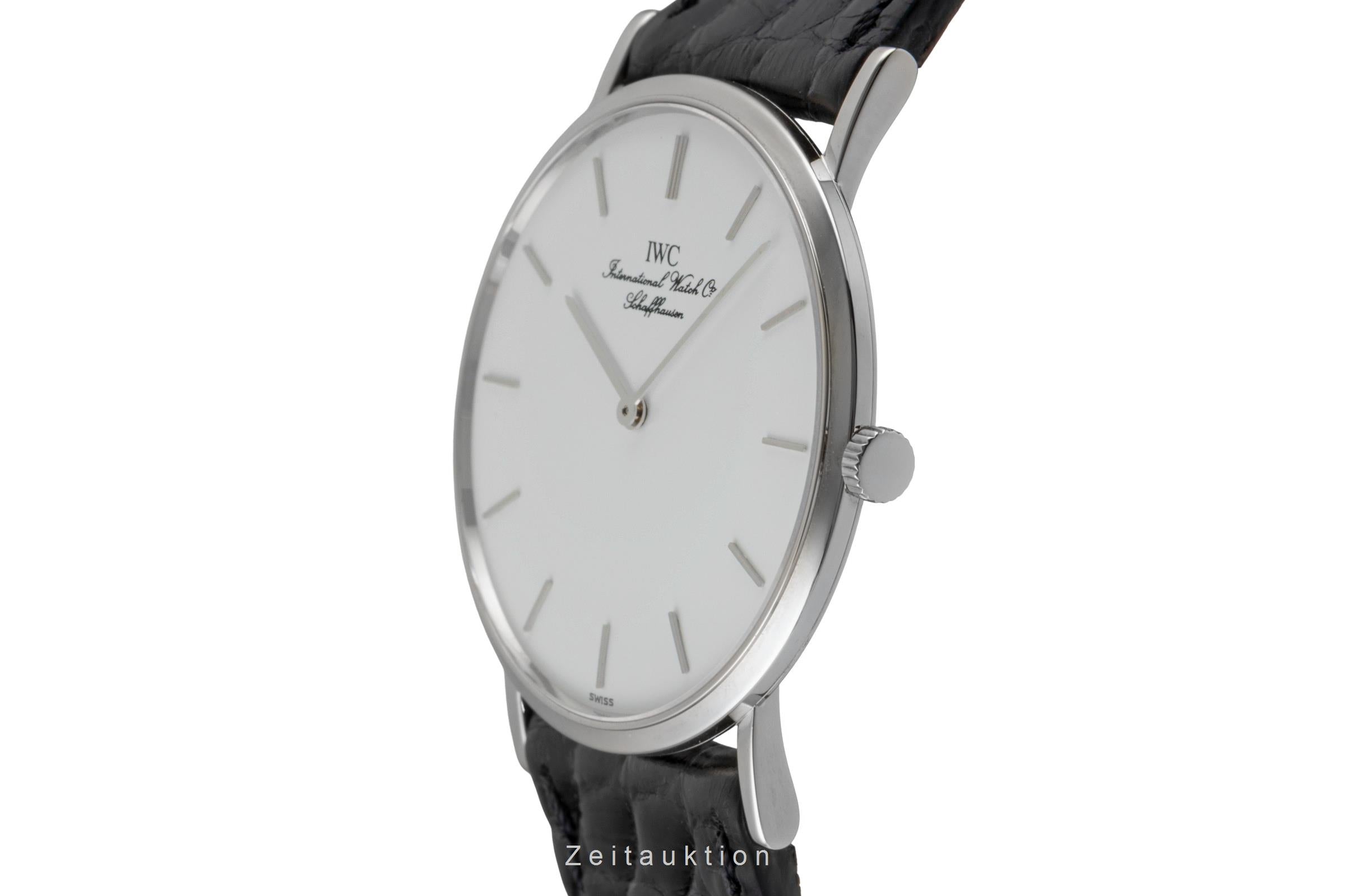 IWC Portofino 18K (0,750) Weissgold Handaufzug Herrenuhr Ref. IW201003 Box  [2603417]