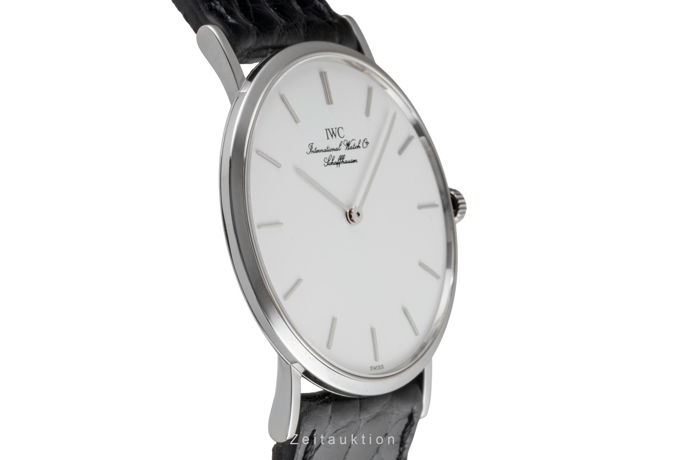 IWC Portofino 18K (0,750) Weissgold Handaufzug Herrenuhr Ref. IW201003 Box  [2603417]