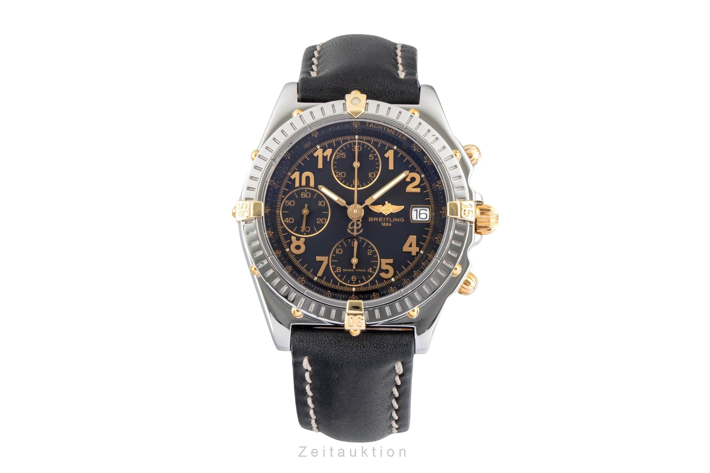 Breitling Chronomat chronograph gilt / steel automatic men's watch B13050.1  [2603421]