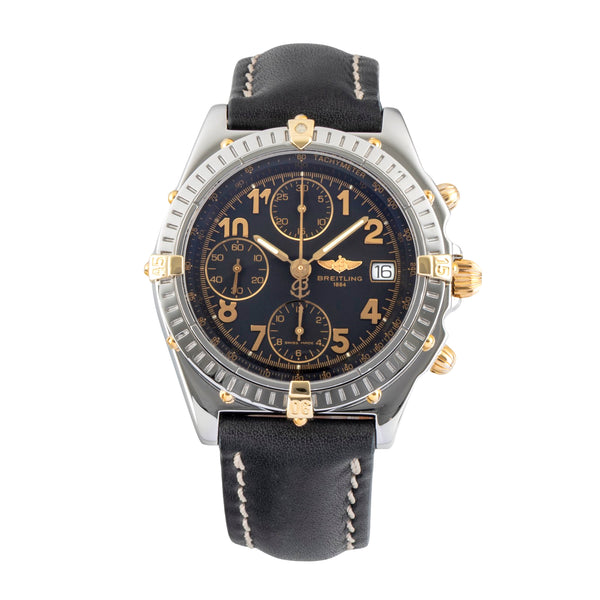 Breitling Chronomat chronograph gilt / steel automatic men's watch B13050.1  [2603421]