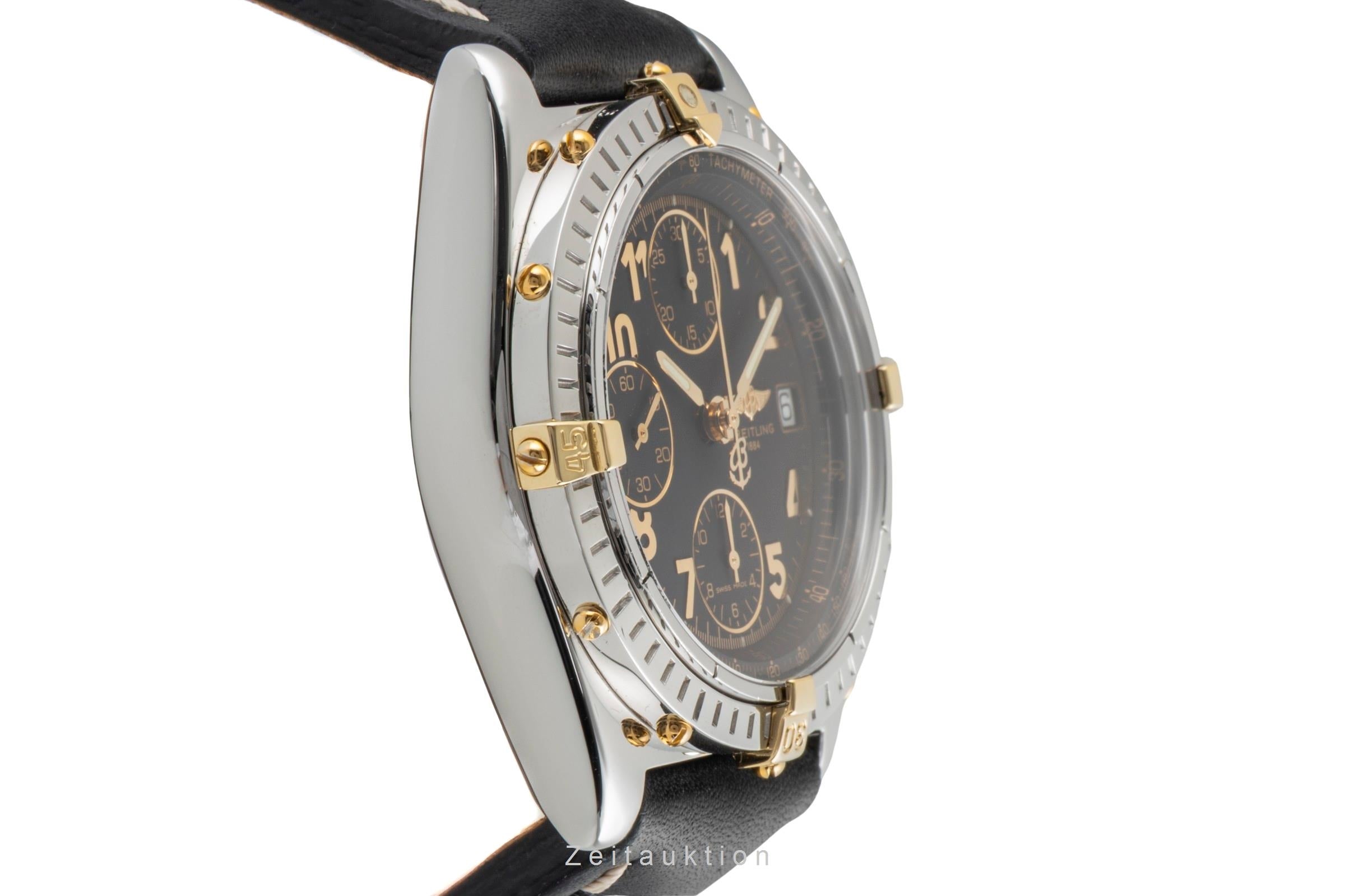 Breitling Chronomat chronograph gilt / steel automatic men's watch B13050.1  [2603421]