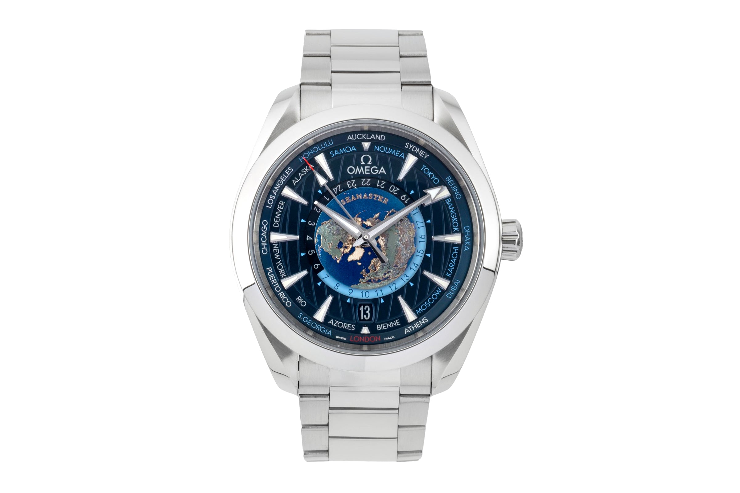 Omega Seamaster Aqua Terra 150M Worldtimer Ref 220.10.43.22.03.001 NP: 10800,- € [2603447]