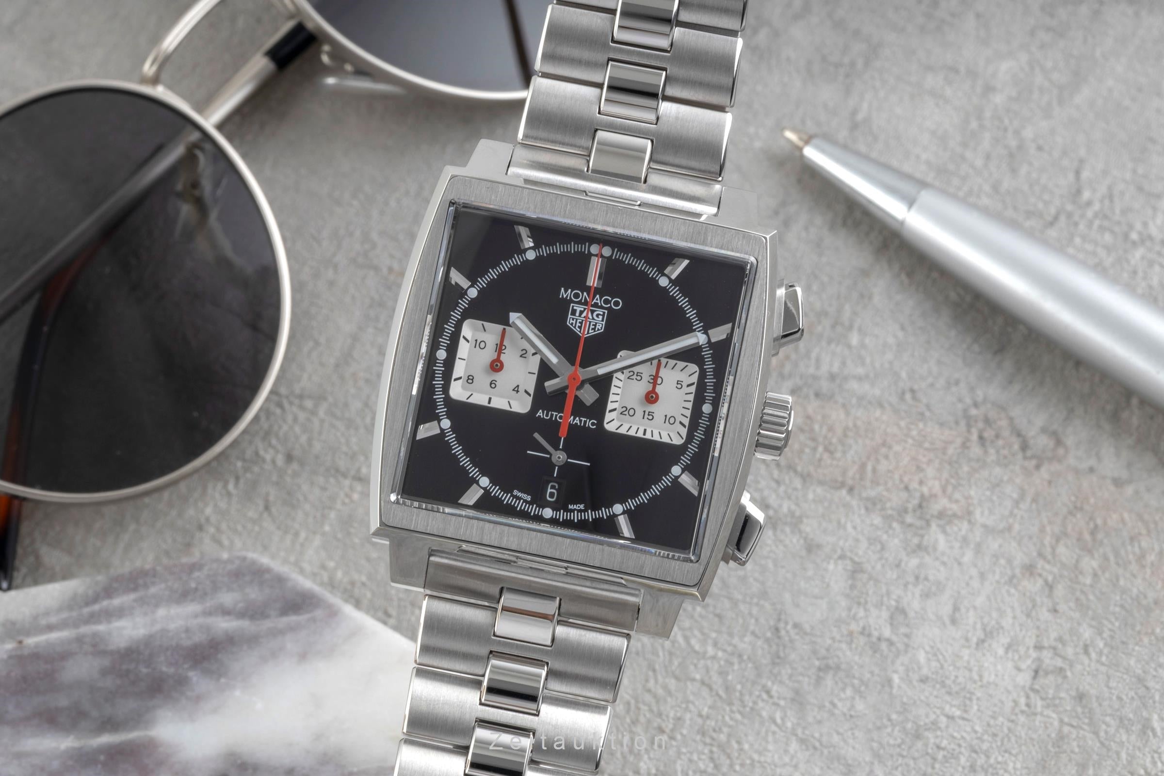 Tag Heuer Monaco cronografo acciaio automatismo orologio da uomo CBL2113.BA0644  LP: 7950EUR  [2603449]
