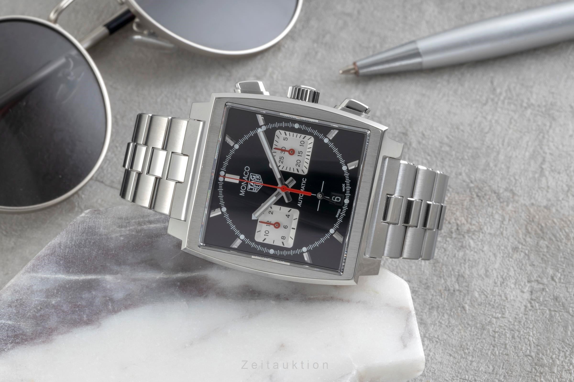 Tag Heuer Monaco cronografo acciaio automatismo orologio da uomo CBL2113.BA0644  LP: 7950EUR  [2603449]