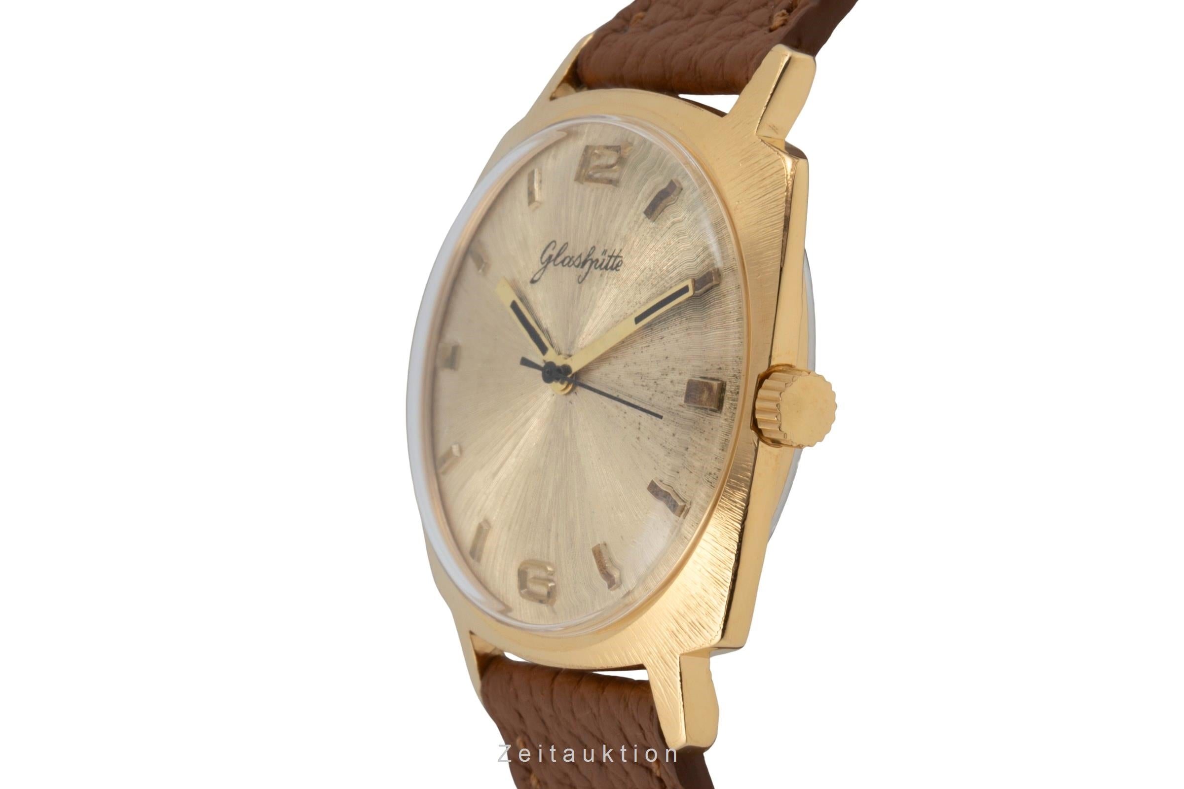 Glashütte Spezimatic latón bañado en oro automático reloj para caballeros Vintage  [2603463]