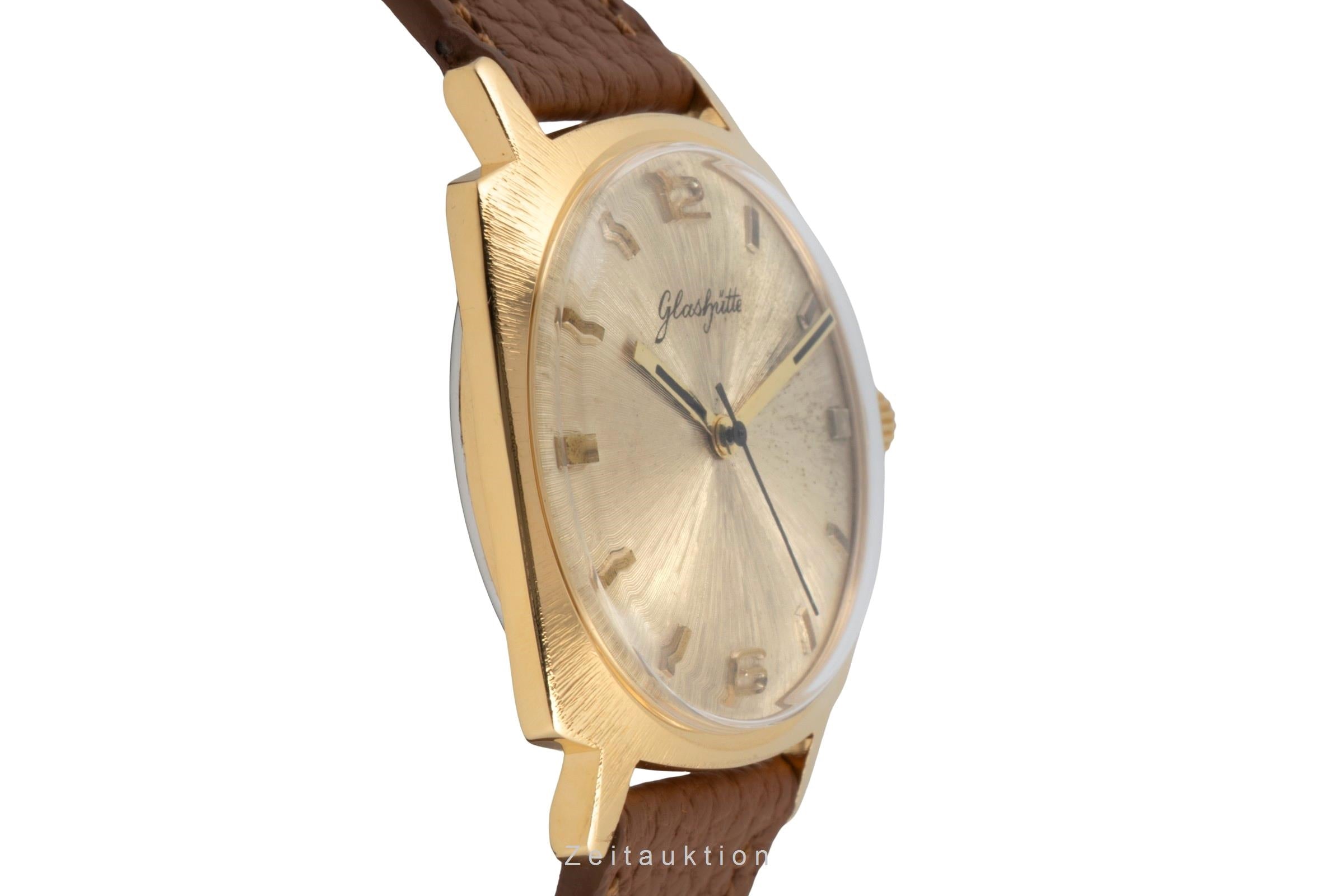 Glashütte Spezimatic latón bañado en oro automático reloj para caballeros Vintage  [2603463]