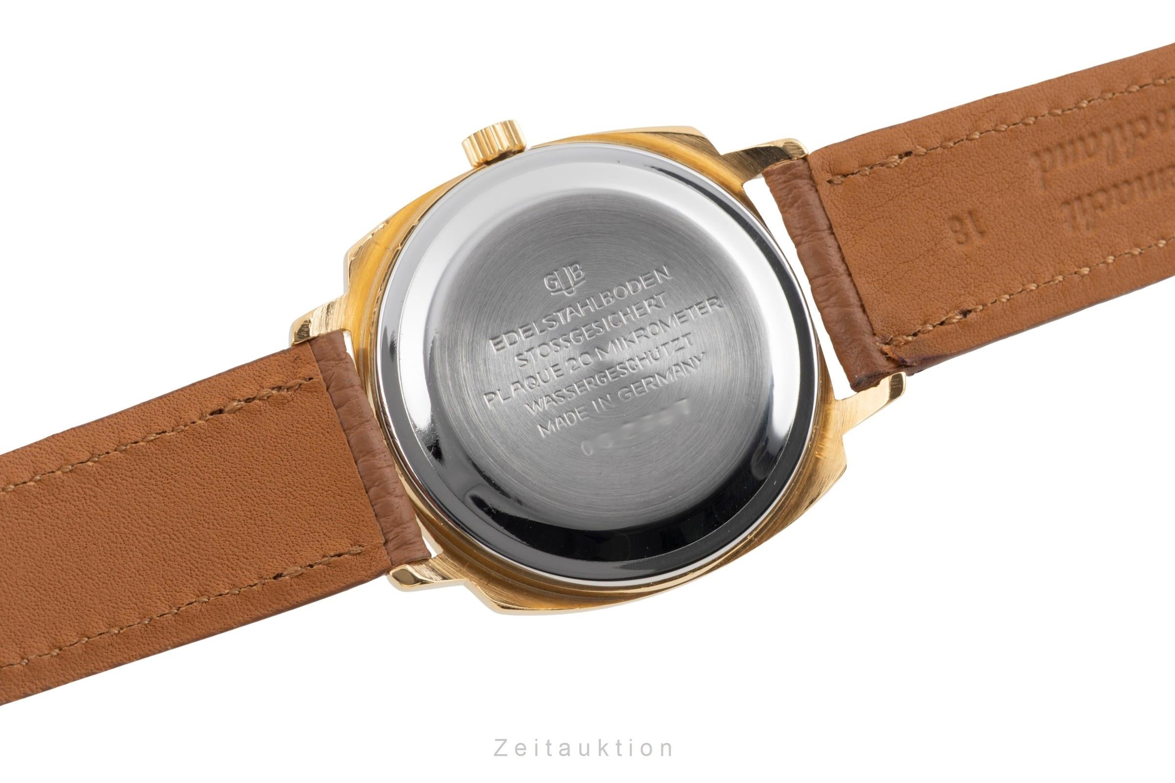 Glashütte Spezimatic latón bañado en oro automático reloj para caballeros Vintage  [2603463]