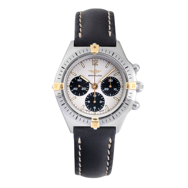 Breitling Callisto Chronograph Stahl vergoldet Handaufzug Herrenuhr Ref. 80520 [2603467]