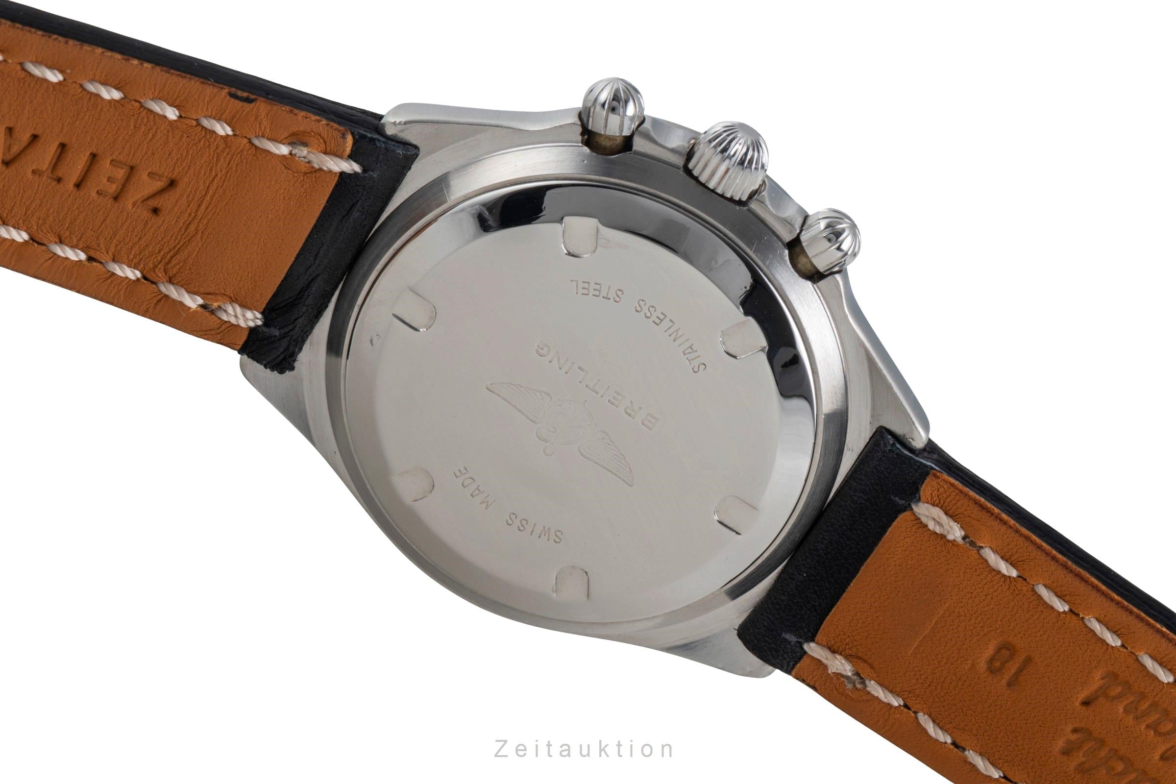 Breitling Callisto Chronograph Stahl vergoldet Handaufzug Herrenuhr Ref. 80520 [2603467]