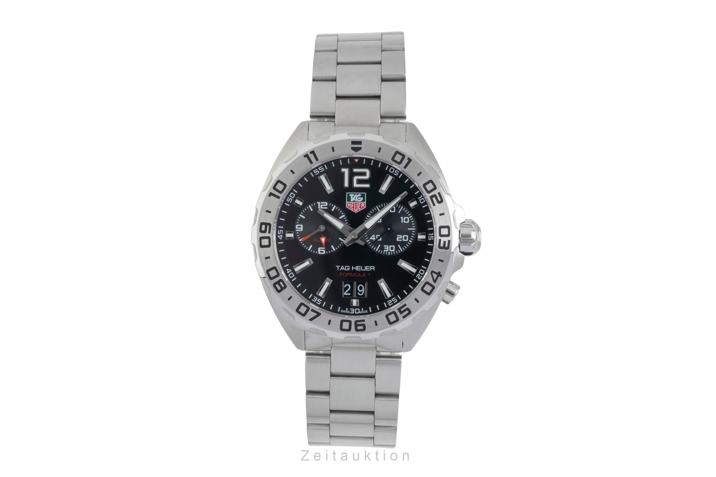 Tag Heuer Formula 1 Alarm Edelstahl Quarz Ref. WAZ111A BA0875 B&P 2019 [2603475]