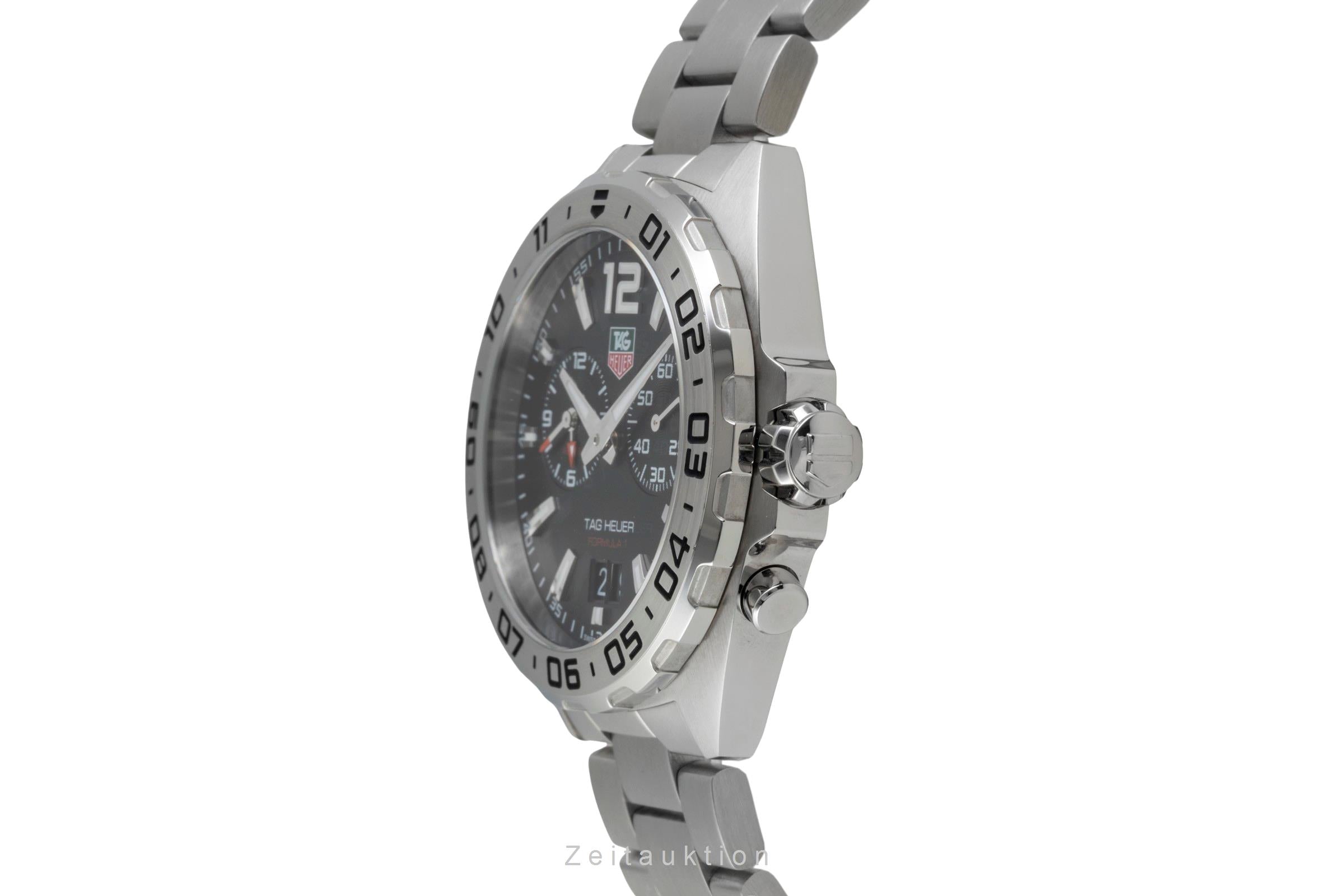 Tag Heuer Formula 1 Alarm Edelstahl Quarz Ref. WAZ111A BA0875 B&P 2019 [2603475]
