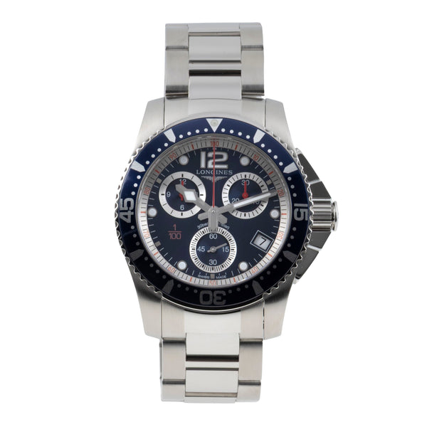 Longines Hydro Conquest chronographe acier quartz montre pour hommes L3.743.4.96.6  [2603476]