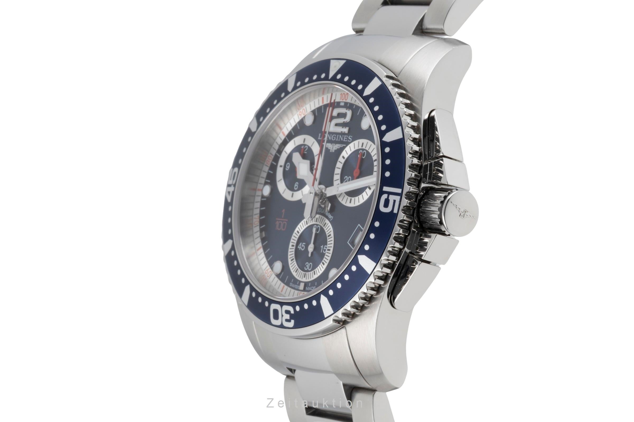 Longines Hydro Conquest chronographe acier quartz montre pour hommes L3.743.4.96.6  [2603476]