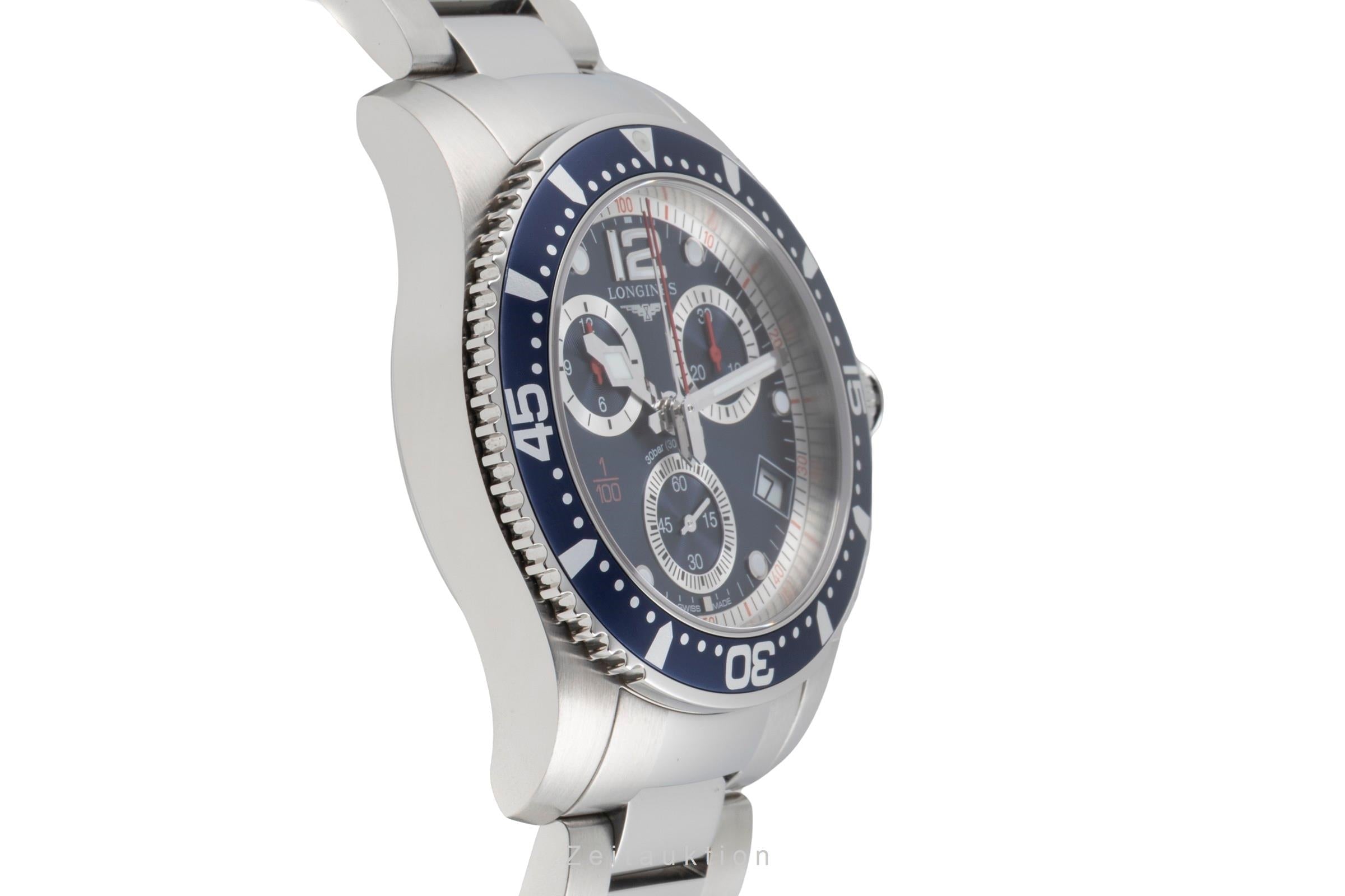 Longines Hydro Conquest chronographe acier quartz montre pour hommes L3.743.4.96.6  [2603476]