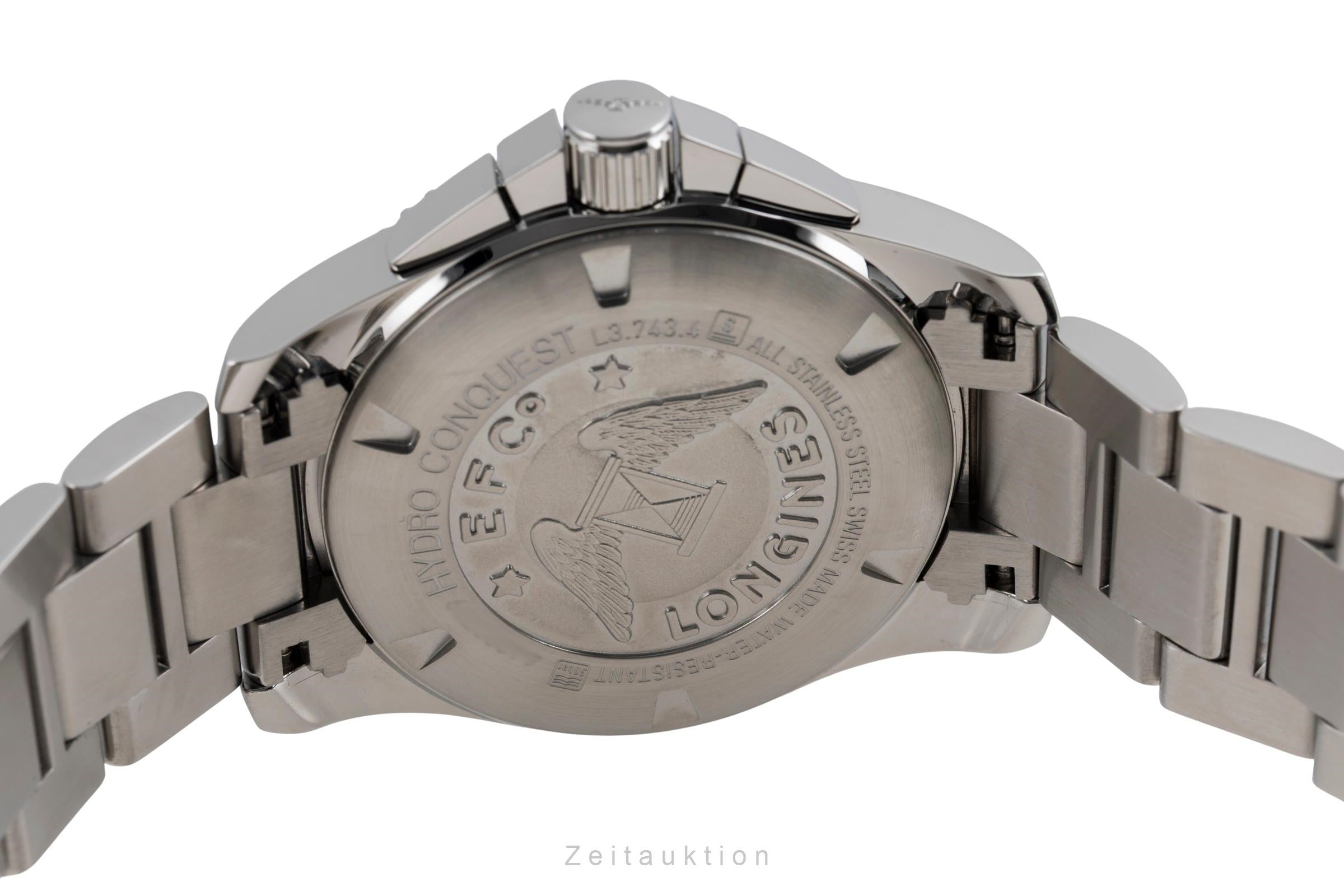 Longines Hydro Conquest chronographe acier quartz montre pour hommes L3.743.4.96.6  [2603476]