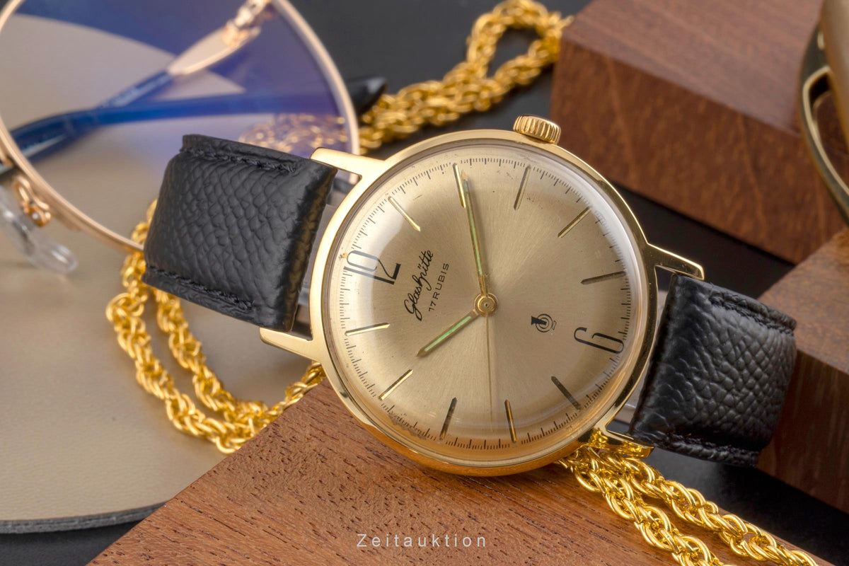 Glashütte Spezimatic gilt-brass manual winding men's watch  [2603479]