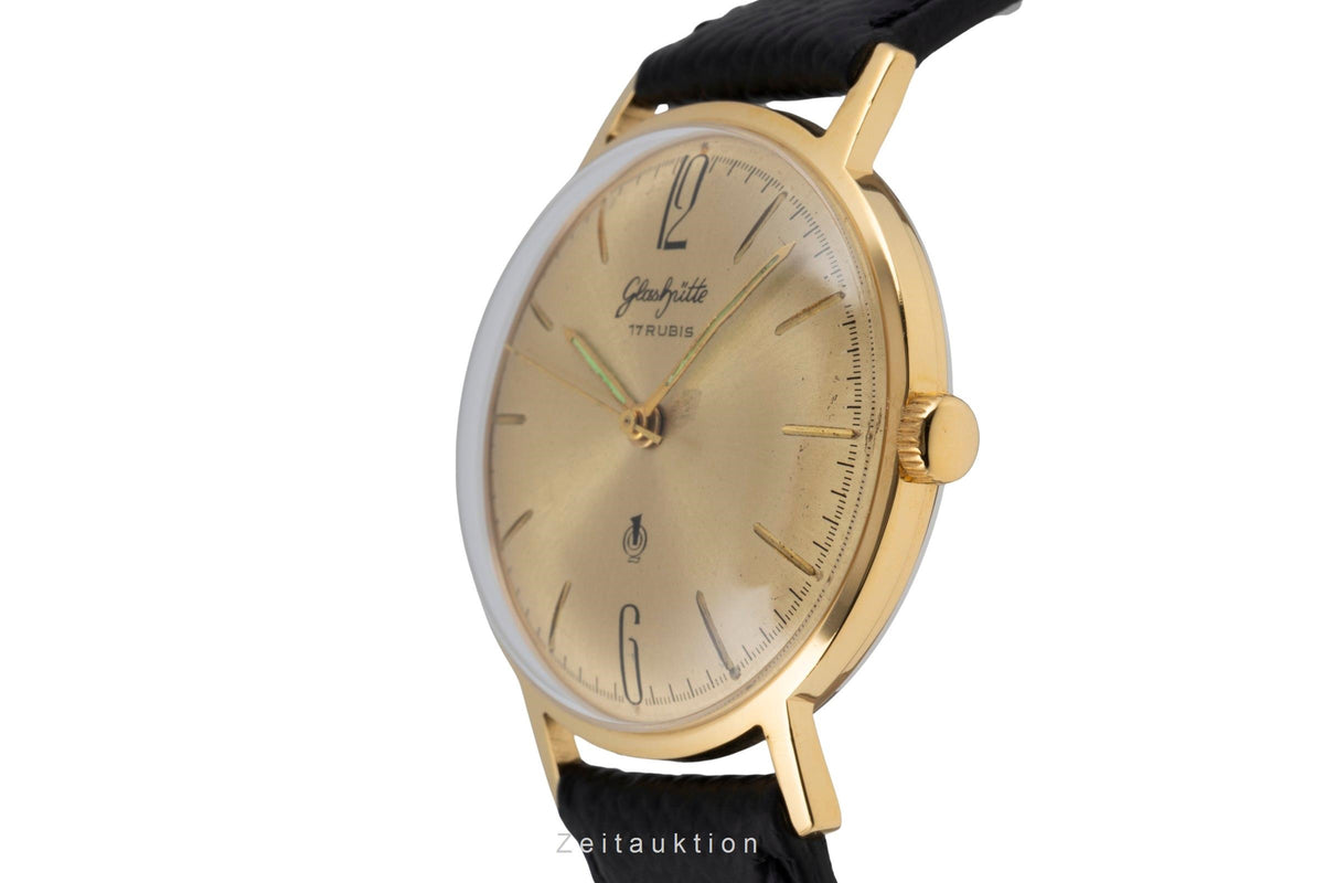 Glashütte Spezimatic gilt-brass manual winding men's watch  [2603479]