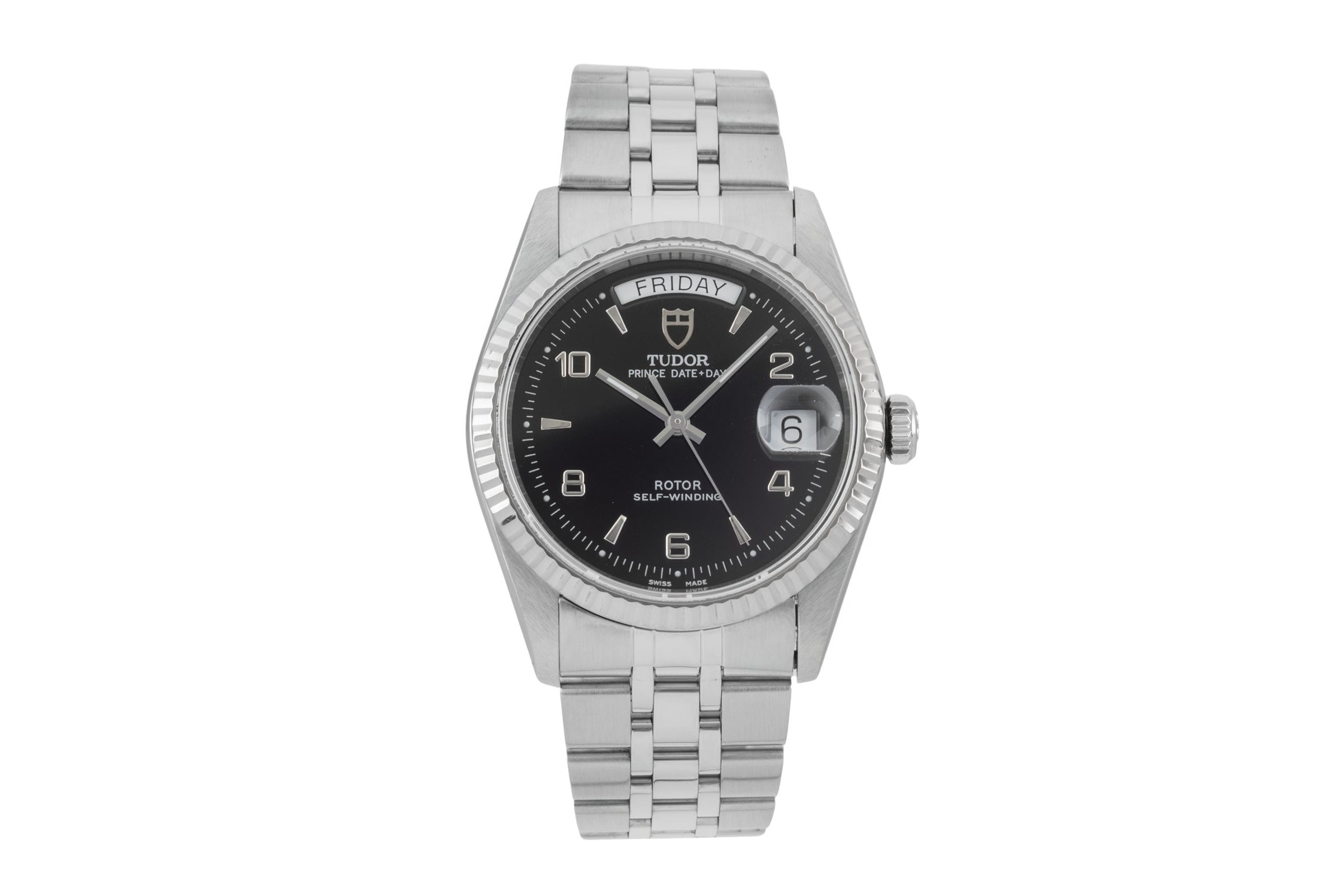 Tudor Prince Date Day Automatik Edelstahl / Weissgold Ref. 76214 Box [2603480]