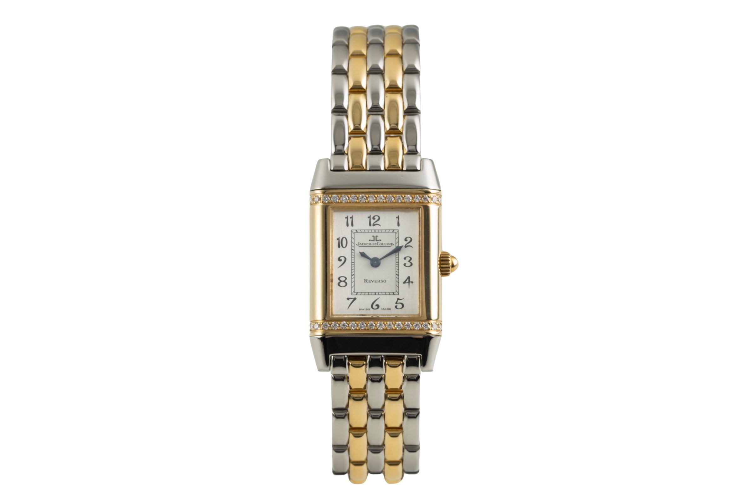 Jaeger LeCoultre Reverso steel / gold quartz women's watch Q2655120,  265.5.08  [2603483]